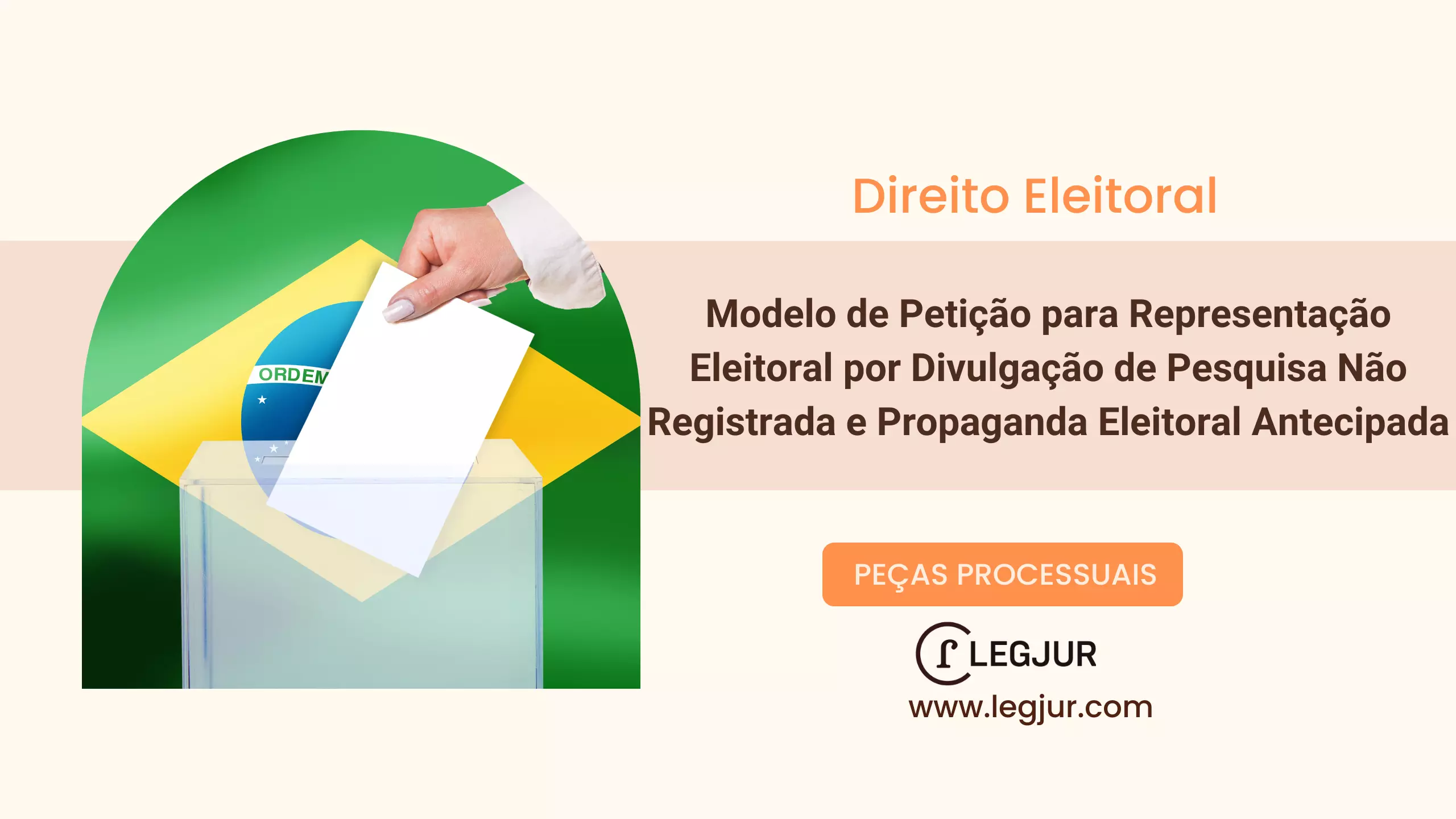 Modelo de Petição para Representação Eleitoral por Divulgação de Pesquisa Não Registrada e Propaganda Eleitoral Antecipada