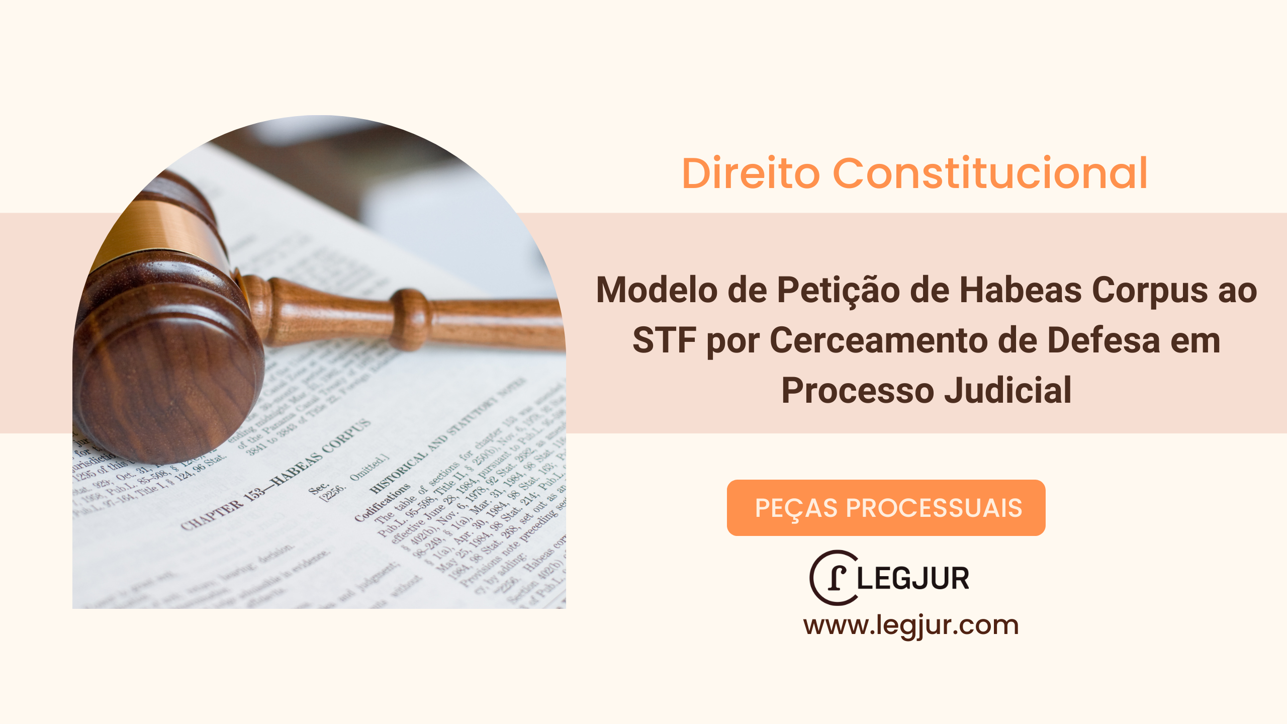 Modelo de Petição de Habeas Corpus ao STF por Cerceamento de Defesa em Processo Judicial