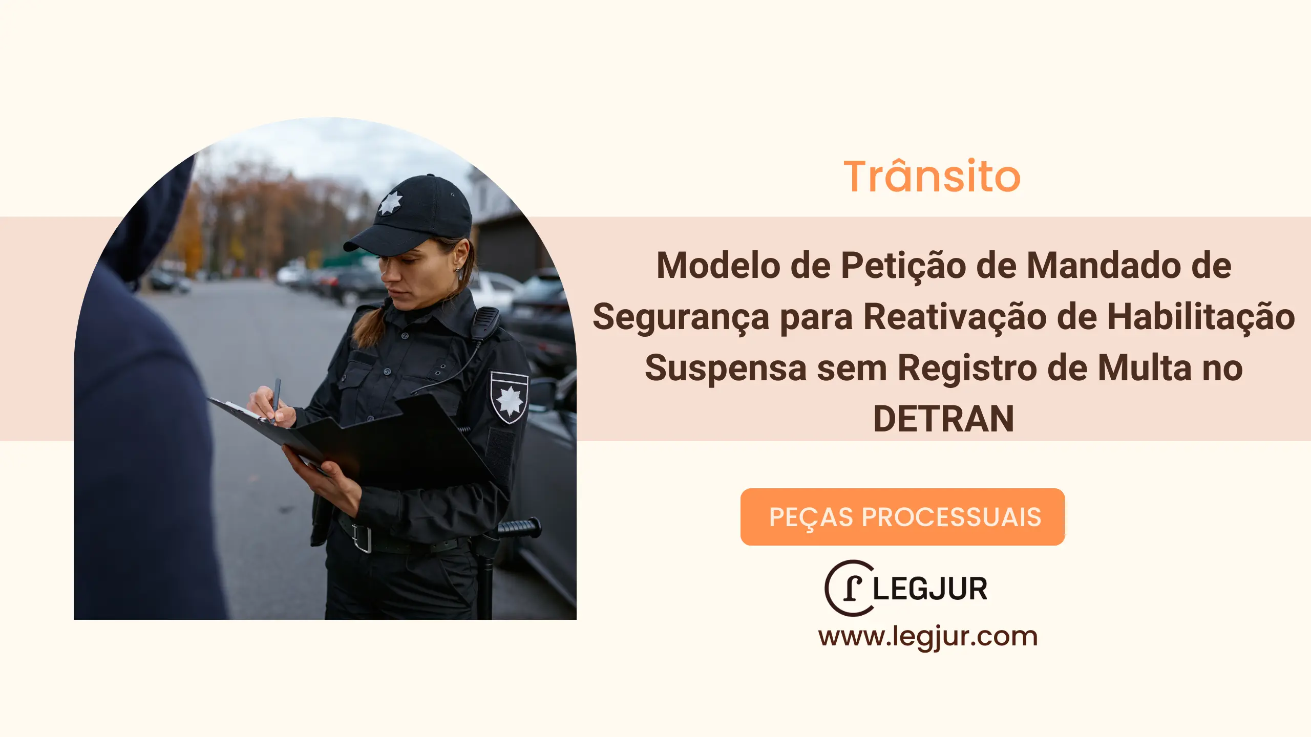 Modelo de Petição de Mandado de Segurança para Reativação de Habilitação Suspensa sem Registro de Multa no DETRAN