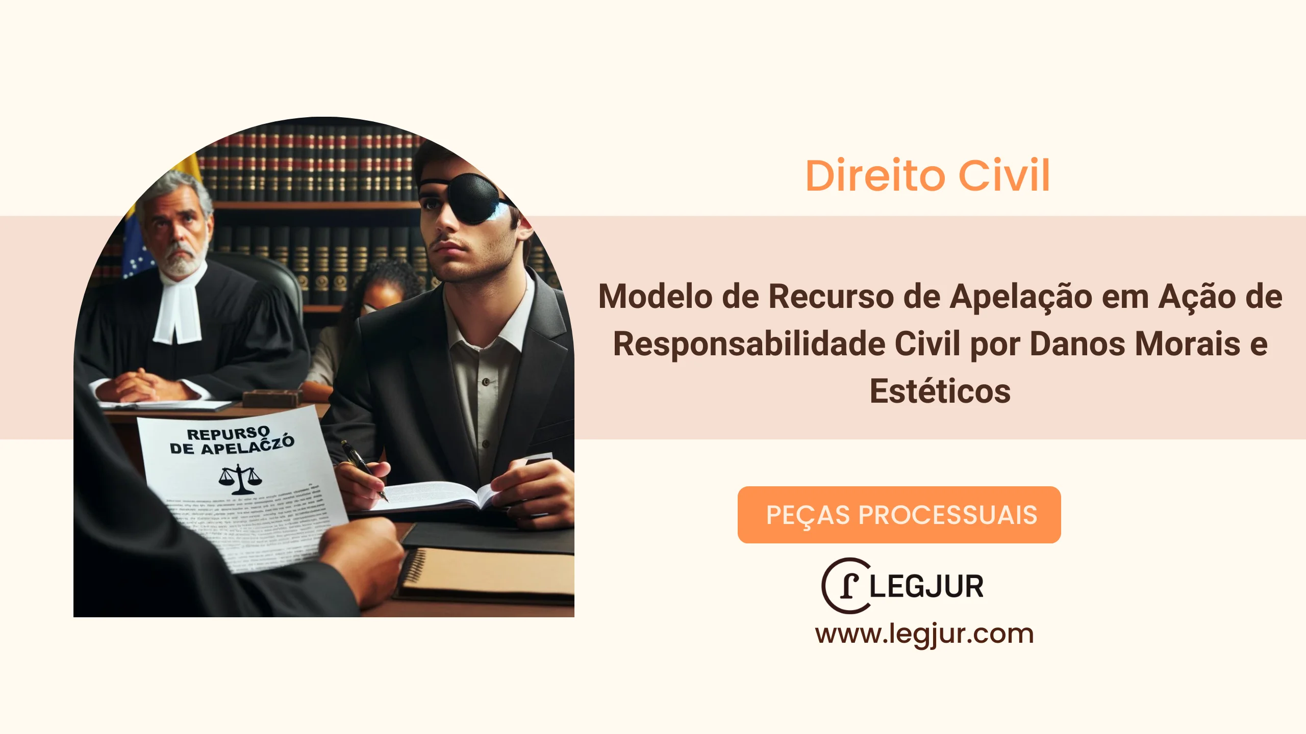 Modelo de Recurso de Apelação em Ação de Responsabilidade Civil por Danos Morais e Estéticos