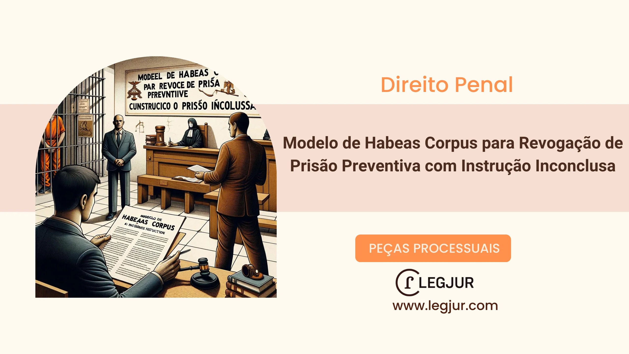 Modelo de Habeas Corpus para Revogação de Prisão Preventiva com Instrução Inconclusa