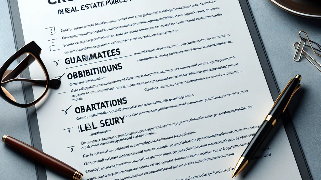 Cláusulas Essenciais em Contratos de Compra e Venda de Imóveis: Garantias, Obrigações e Segurança Jurídica