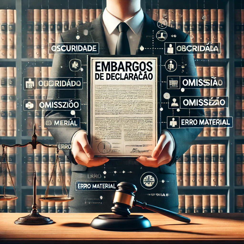 Embargos de Declaração para Correção de Omissão, Contradição, Obscuridade ou Erro Material em Acórdão, conforme Art. 1.022 do CPC/2015