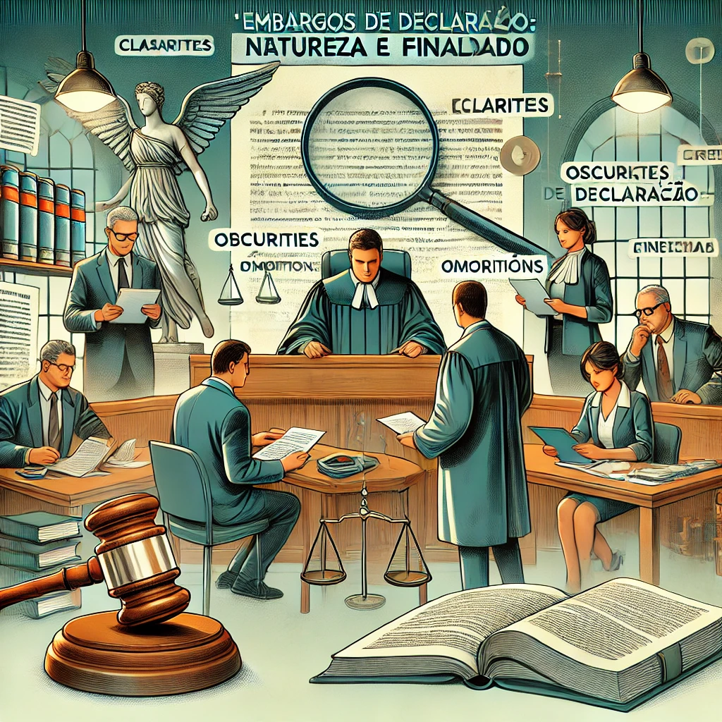 Embargos de Declaração: Recurso Integrativo para Sanar Obscuridade, Contradição, Omissão ou Erro Material sem Rediscutir Mérito Decidido