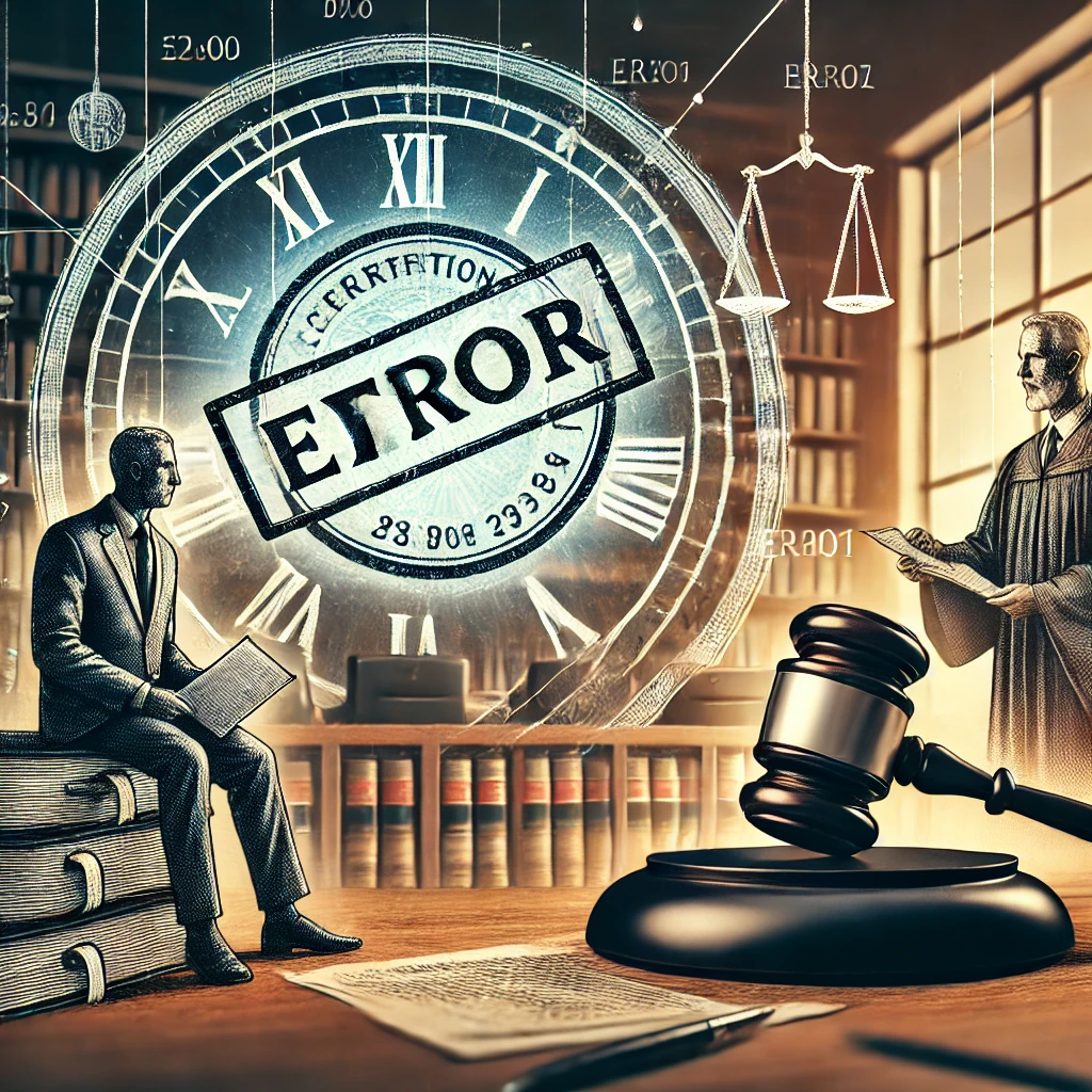 A Tempestividade Recursal e o Erro de Certificação no Poder Judiciário