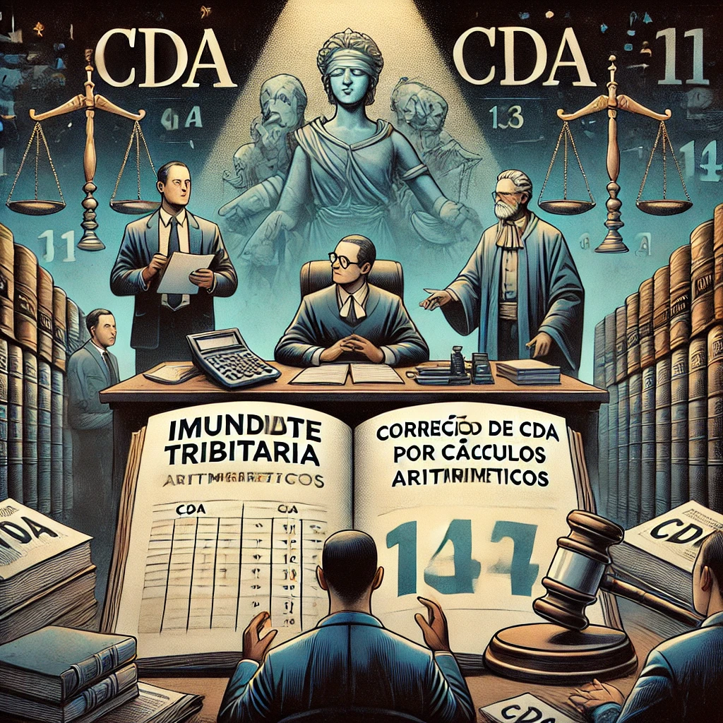 Imunidade Tributária e Correção de CDA por Cálculos Aritméticos