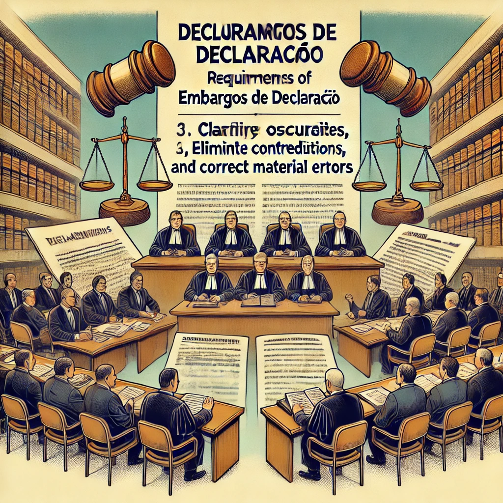 Requisitos e Limitações dos Embargos de Declaração no STJ