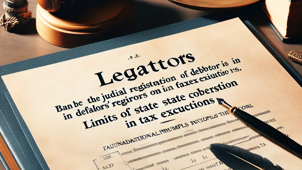 Proibição da inscrição judicial do devedor em cadastros de inadimplentes em execuções fiscais: fundamentação na legalidade, devido processo legal e limites ao poder coercitivo estatal