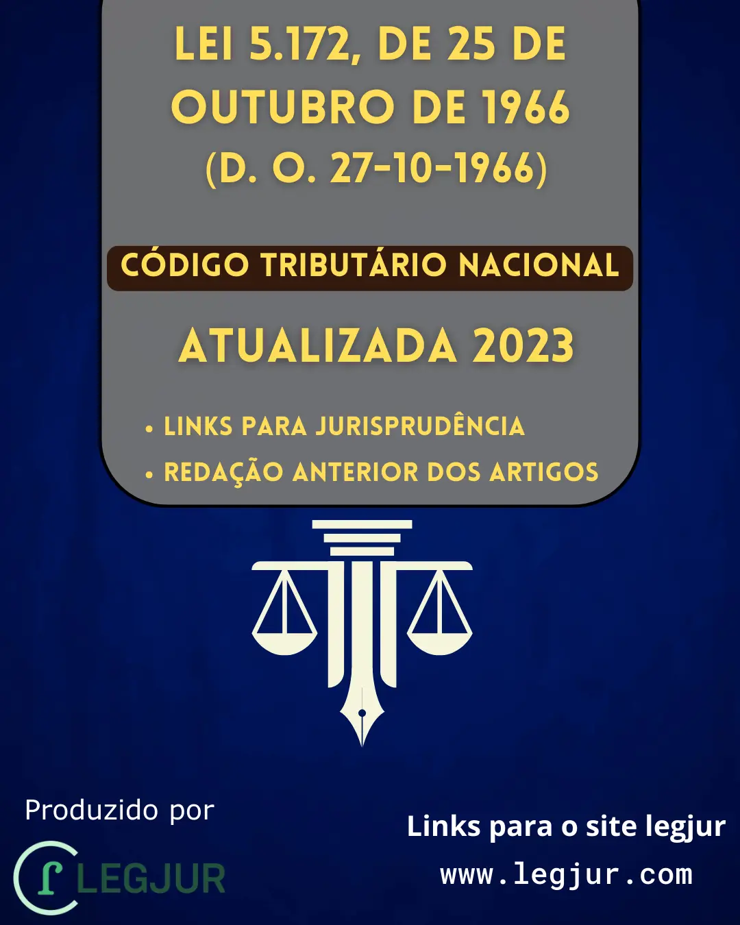 Código Tributário Nacional - Atualizado 2023