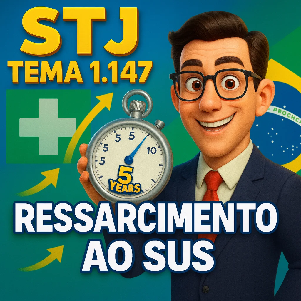 Comentário jurídico sobre acórdão do STJ que fixa prazo prescricional quinquenal e termo inicial para ressarcimento ao SUS por operadoras de planos de saúde, com análise dos fundamentos legais e processuais
