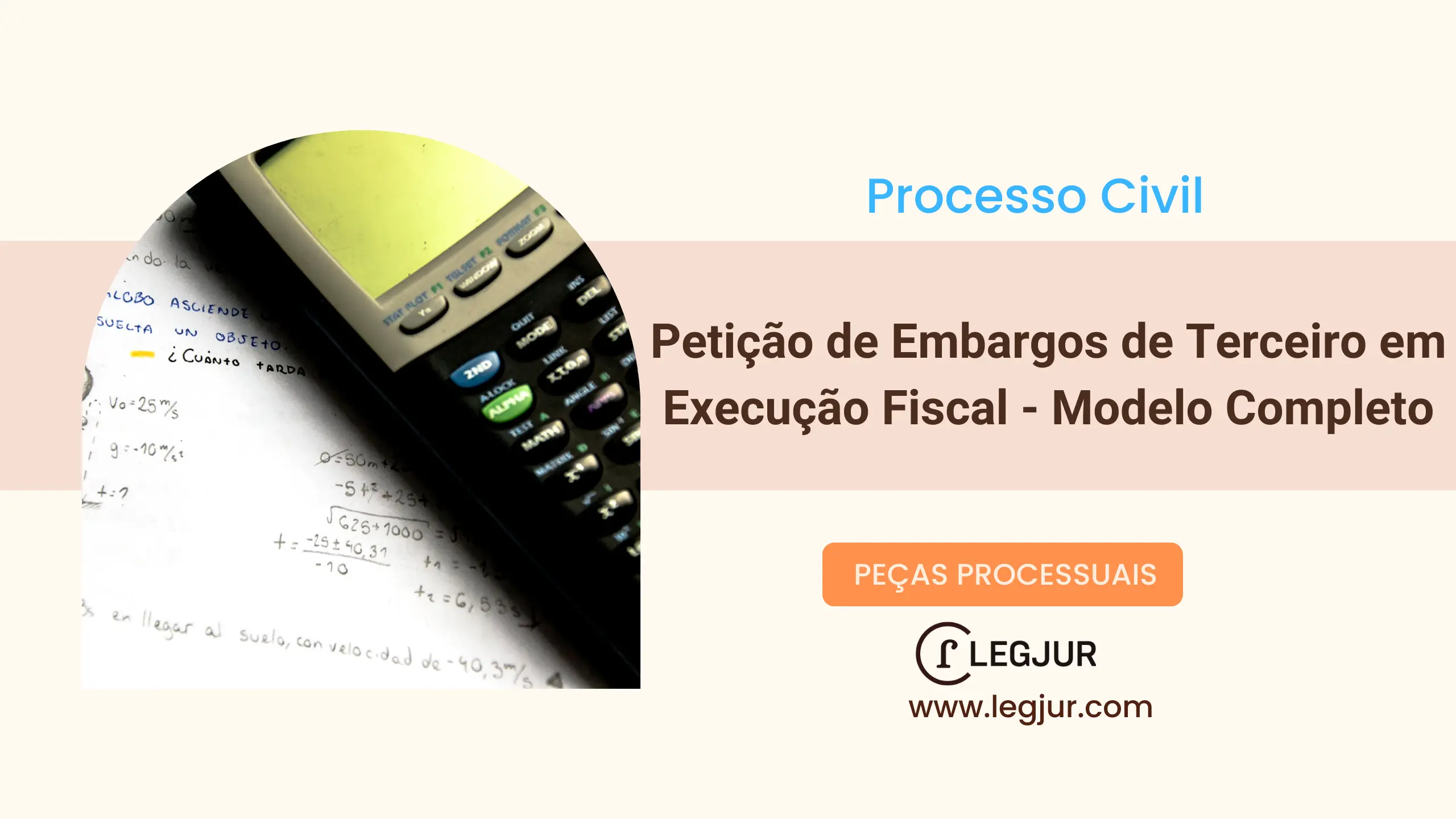 Petição de Embargos de Terceiro em Execução Fiscal - Modelo Completo