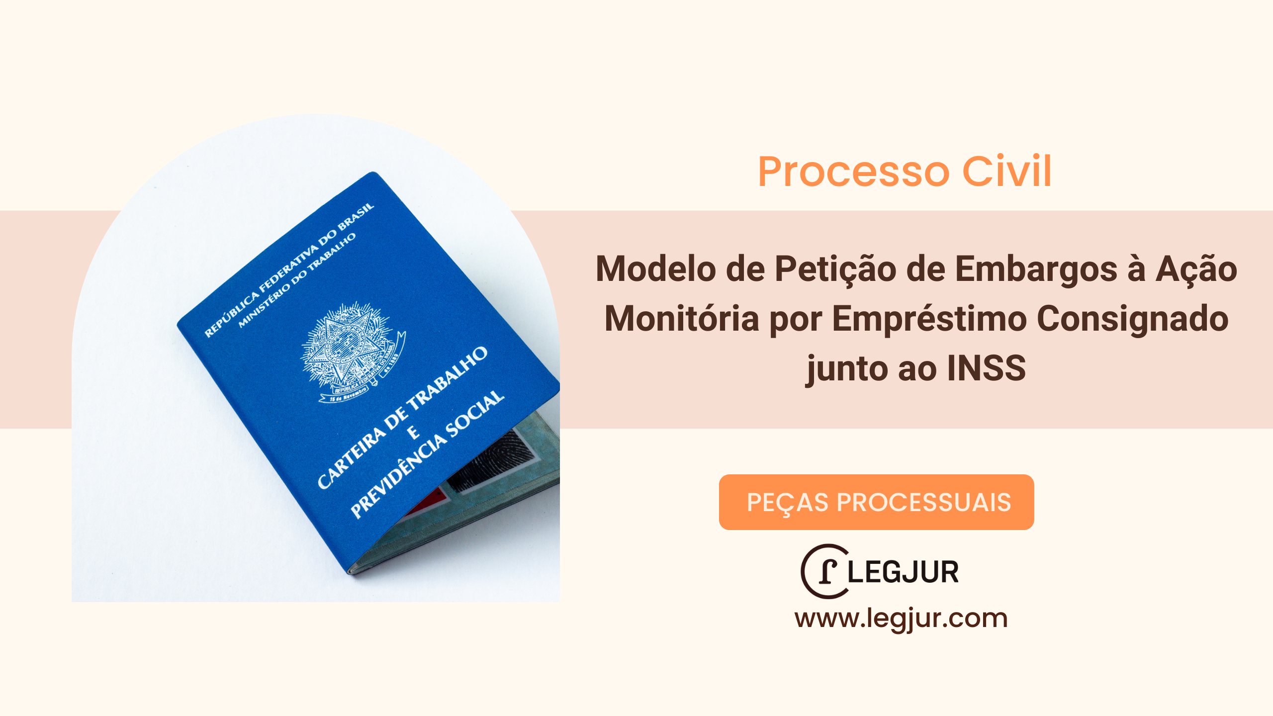 Modelo de Petição de Embargos à Ação Monitória por Empréstimo Consignado junto ao INSS