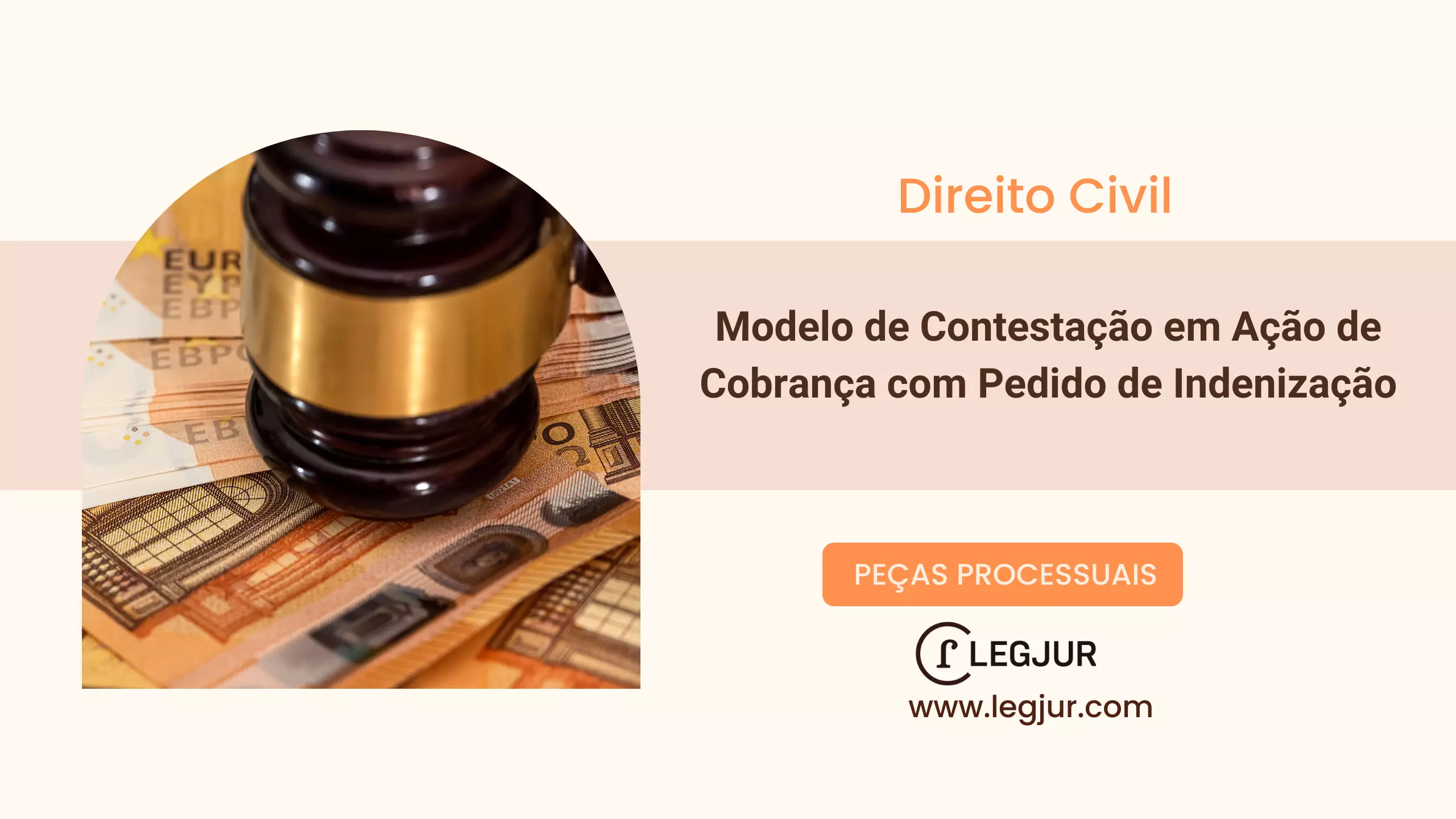 Modelo de Contestação em Ação de Cobrança com Pedido de Indenização por Danos Morais