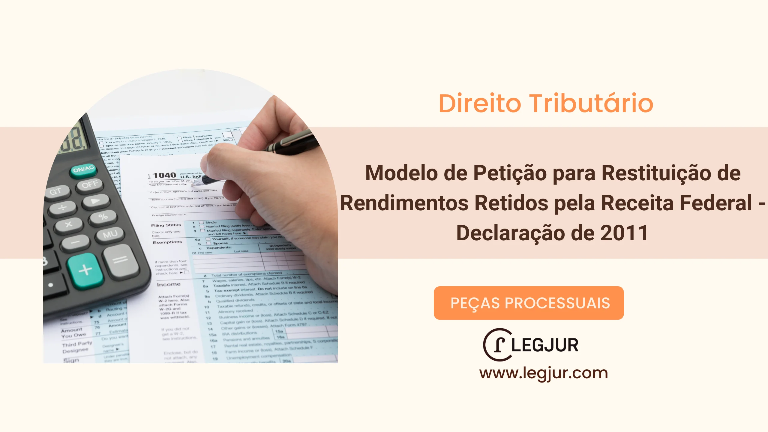 Modelo de Petição para Restituição de Rendimentos Retidos pela Receita Federal - Declaração de 2011