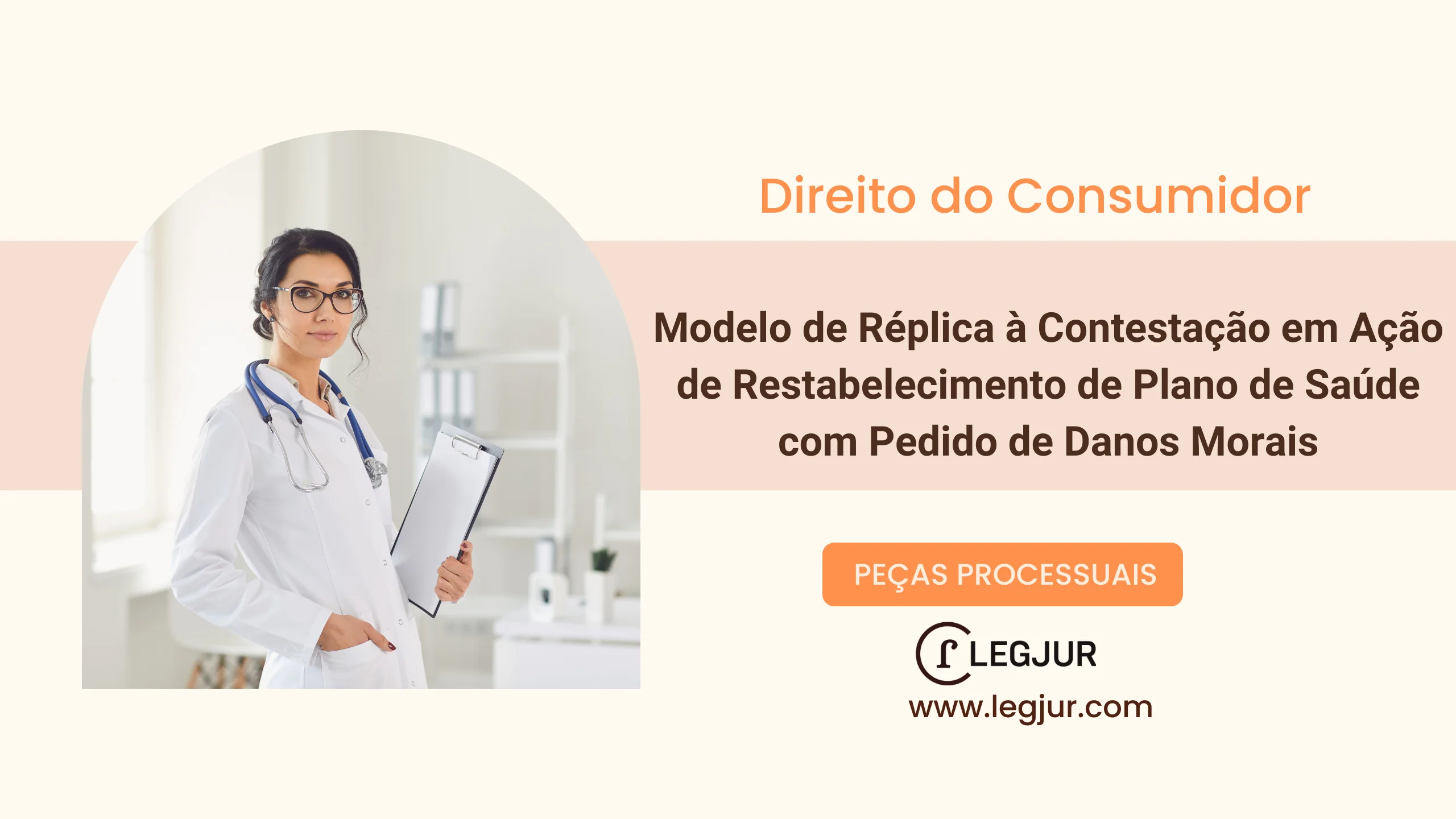 Modelo de Réplica à Contestação em Ação de Restabelecimento de Plano de Saúde com Pedido de Danos Morais