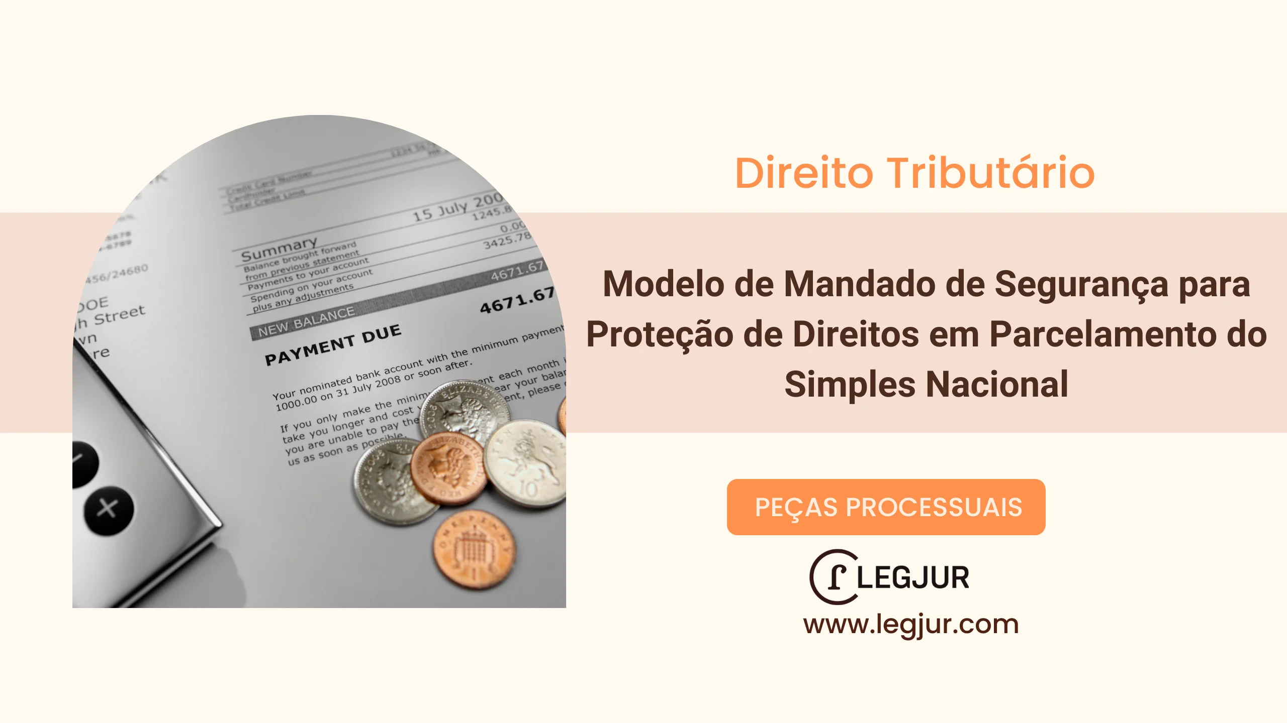 Modelo de Mandado de Segurança para Proteção de Direitos em Parcelamento do Simples Nacional