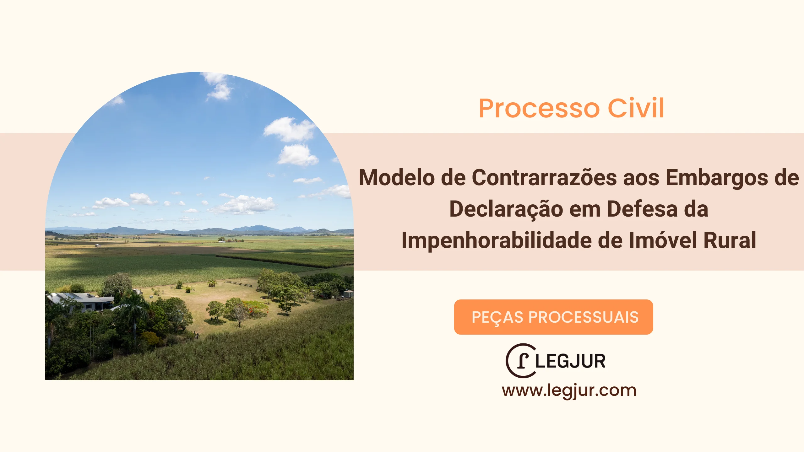 Modelo de Contrarrazões aos Embargos de Declaração em Defesa da Impenhorabilidade de Imóvel Rural