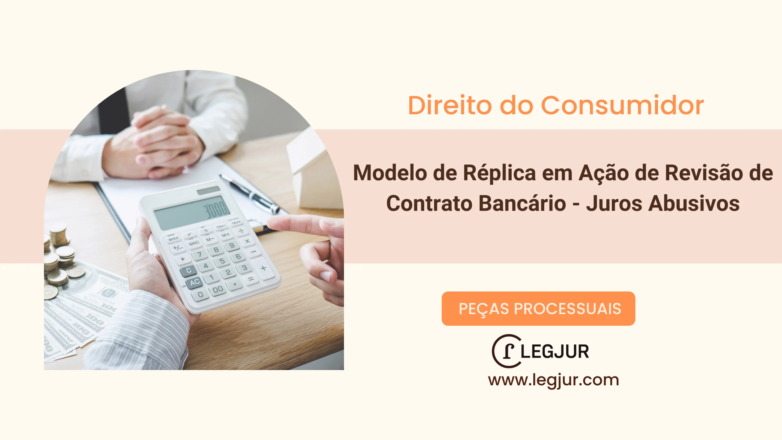 Modelo de Réplica em Ação de Revisão de Contrato Bancário - Juros Abusivos