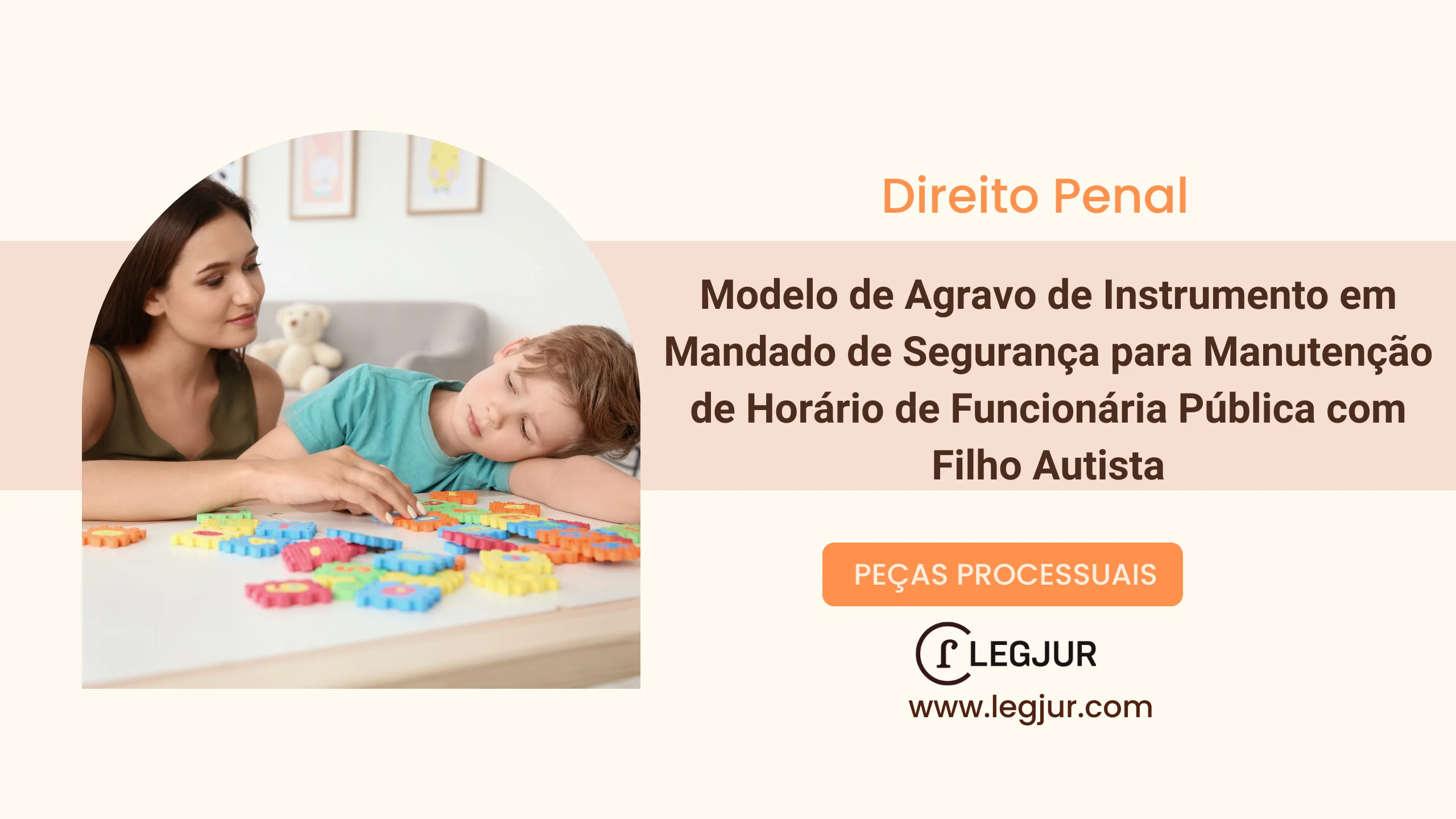 Modelo de Agravo de Instrumento em Mandado de Segurança para Manutenção de Horário de Funcionária Pública com Filho Autista