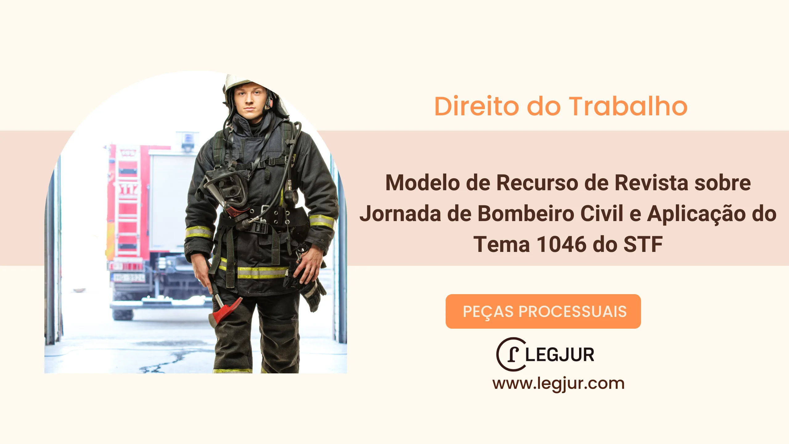 Modelo de Recurso de Revista sobre Jornada de Bombeiro Civil e Aplicação do Tema 1046 do STF