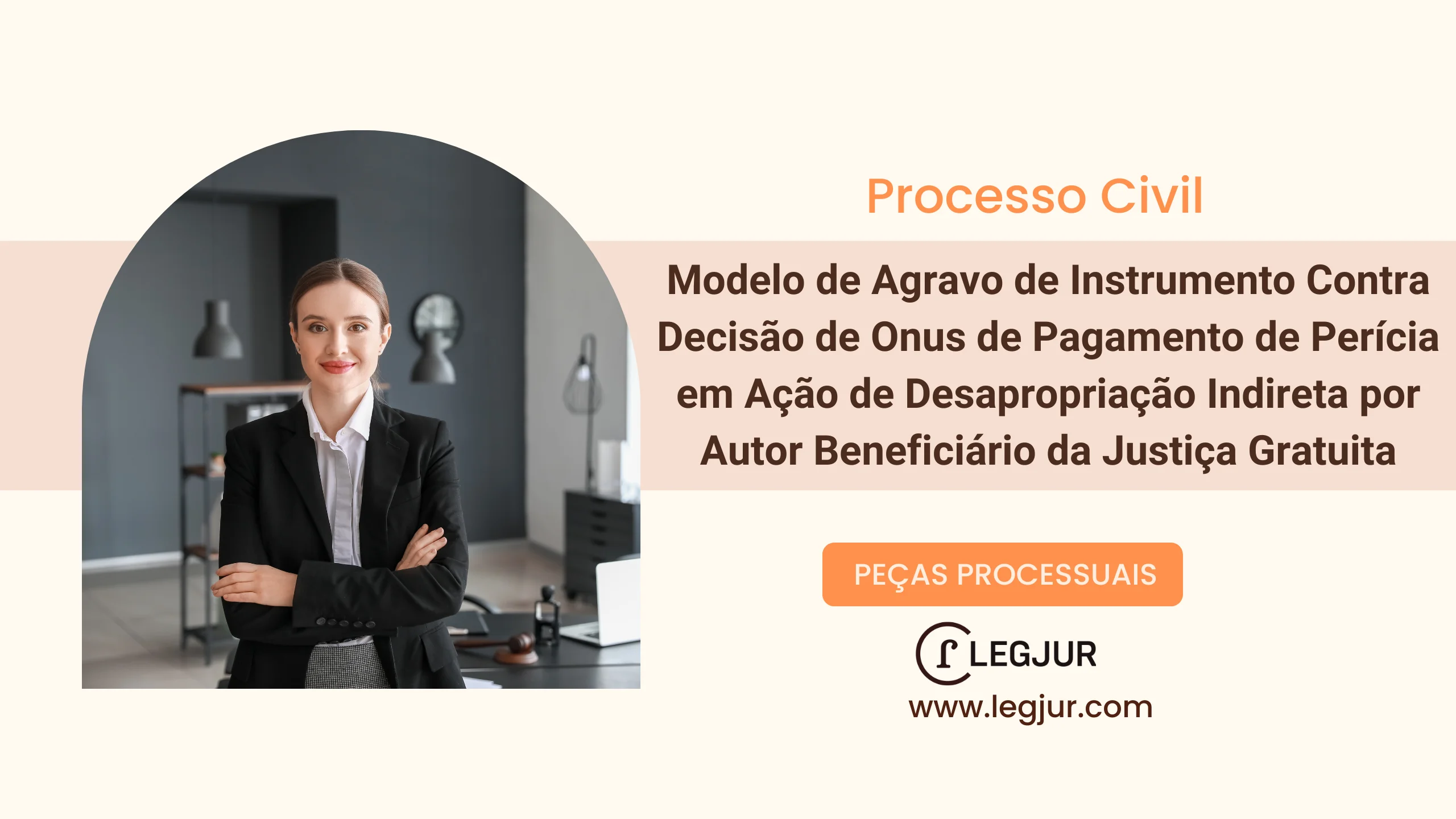 Modelo de Agravo de Instrumento contra Decisão Interlocutória que Determina o Pagamento de Honorários Periciais por Beneficiários da Justiça Gratuita em Ação de Desapropriação Indireta