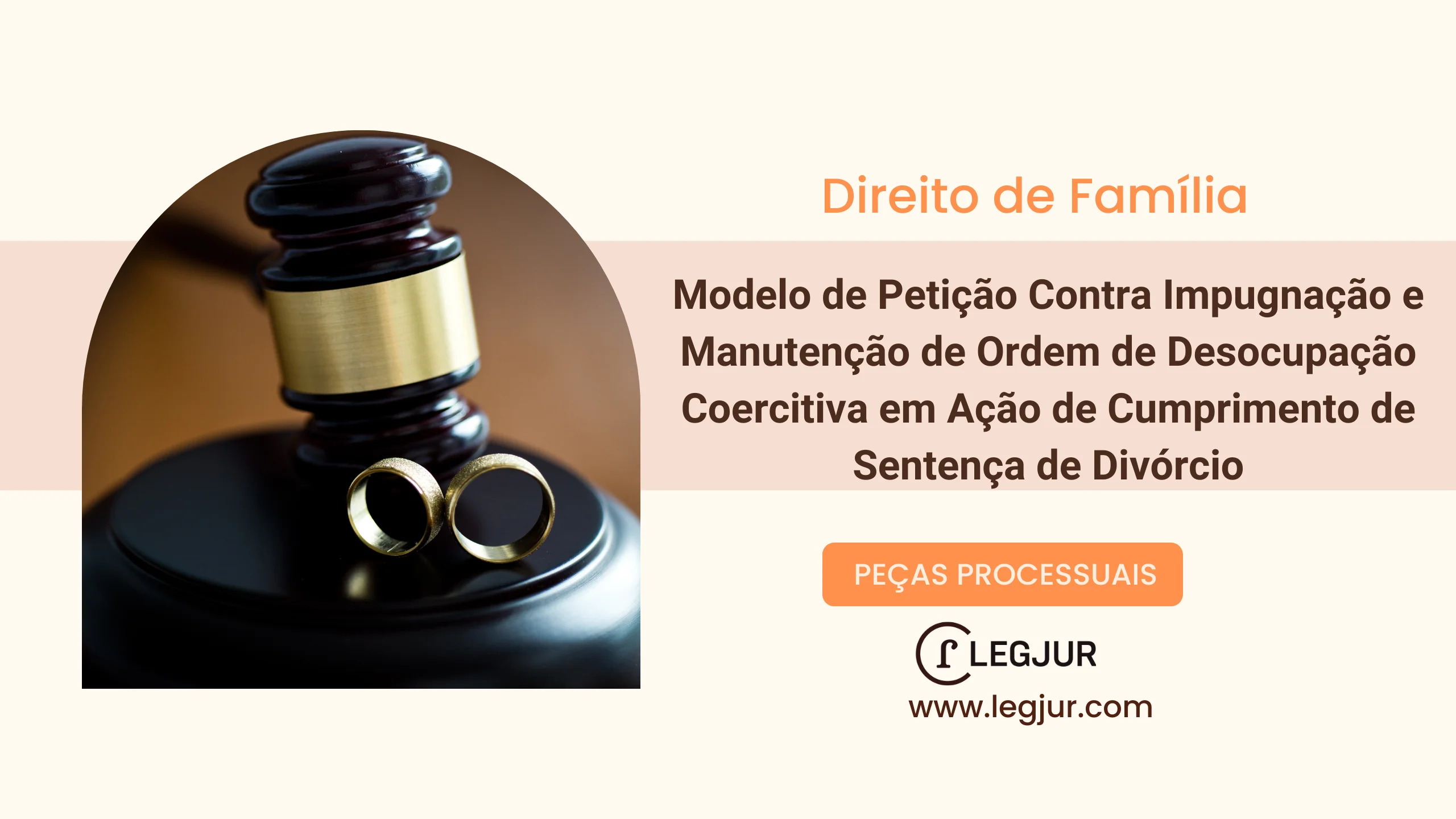 Modelo de Manifestação em Cumprimento de Sentença para Rejeição de Impugnação e Manutenção de Ordem de Desocupação Coercitiva em Acordo de Divórcio