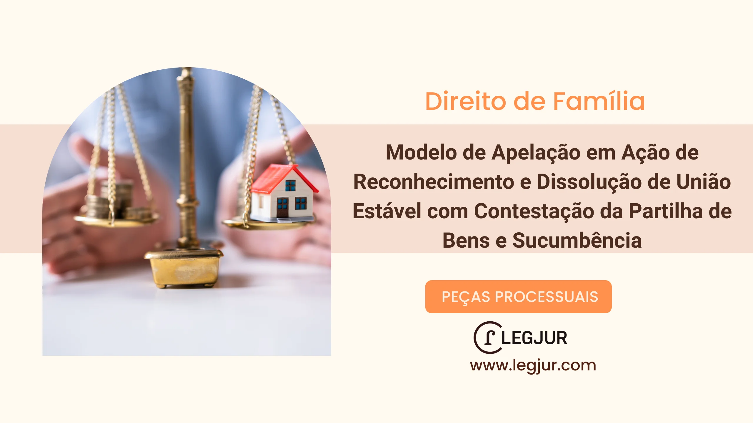 Modelo de Apelação em Ação de Reconhecimento e Dissolução de União Estável com Contestação da Partilha de Bens e Sucumbência