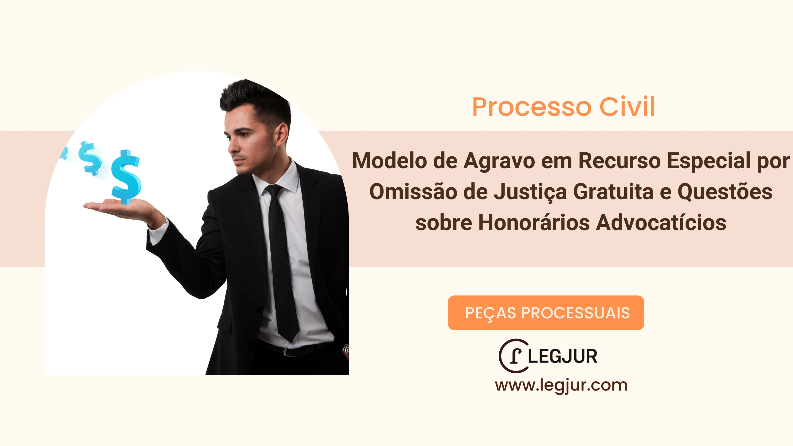 Modelo de Agravo em Recurso Especial por Omissão de Justiça Gratuita e Questões sobre Honorários Advocatícios