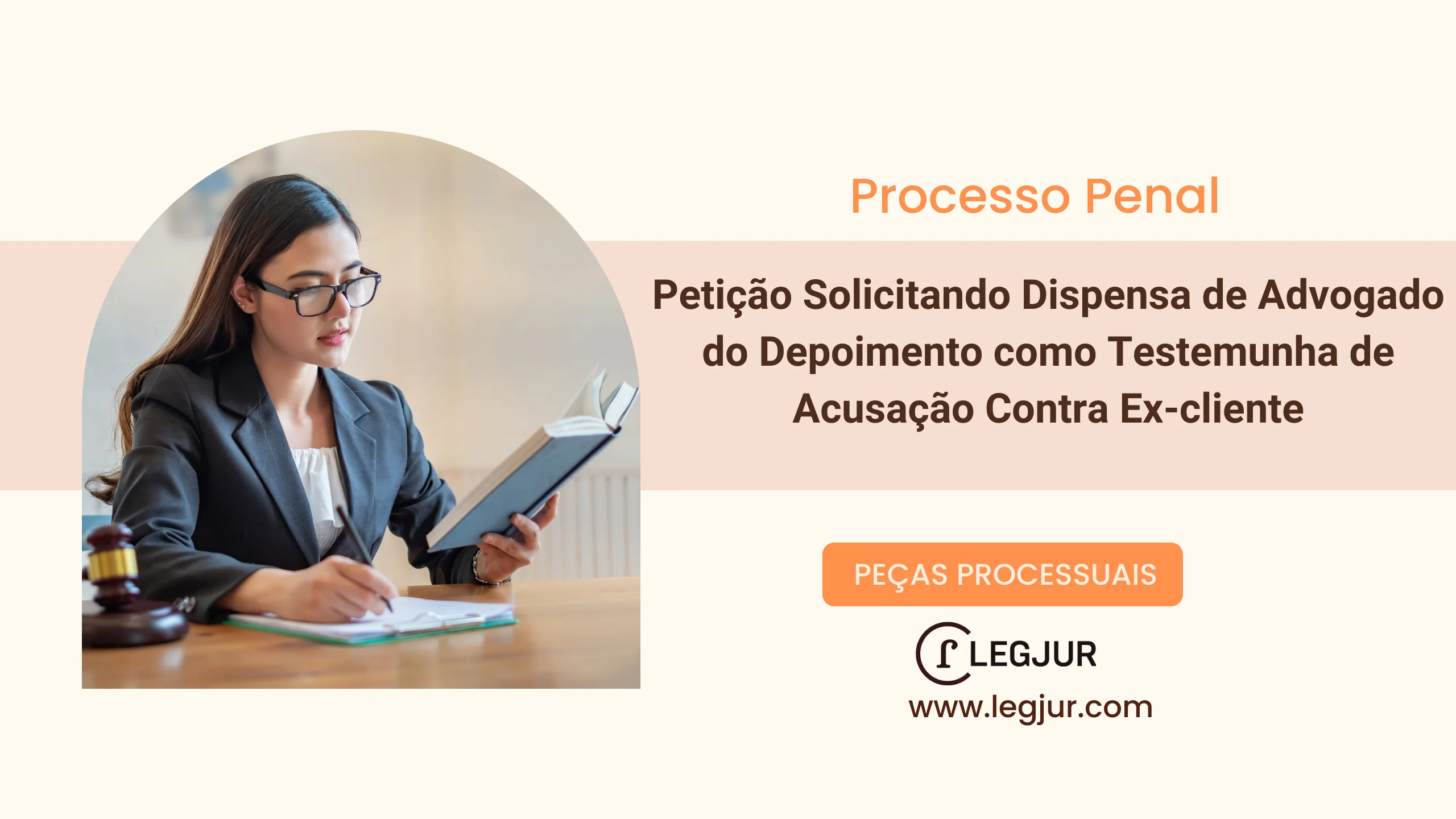 Petição Solicitando Dispensa de Advogado do Depoimento como Testemunha de Acusação Contra Ex-cliente