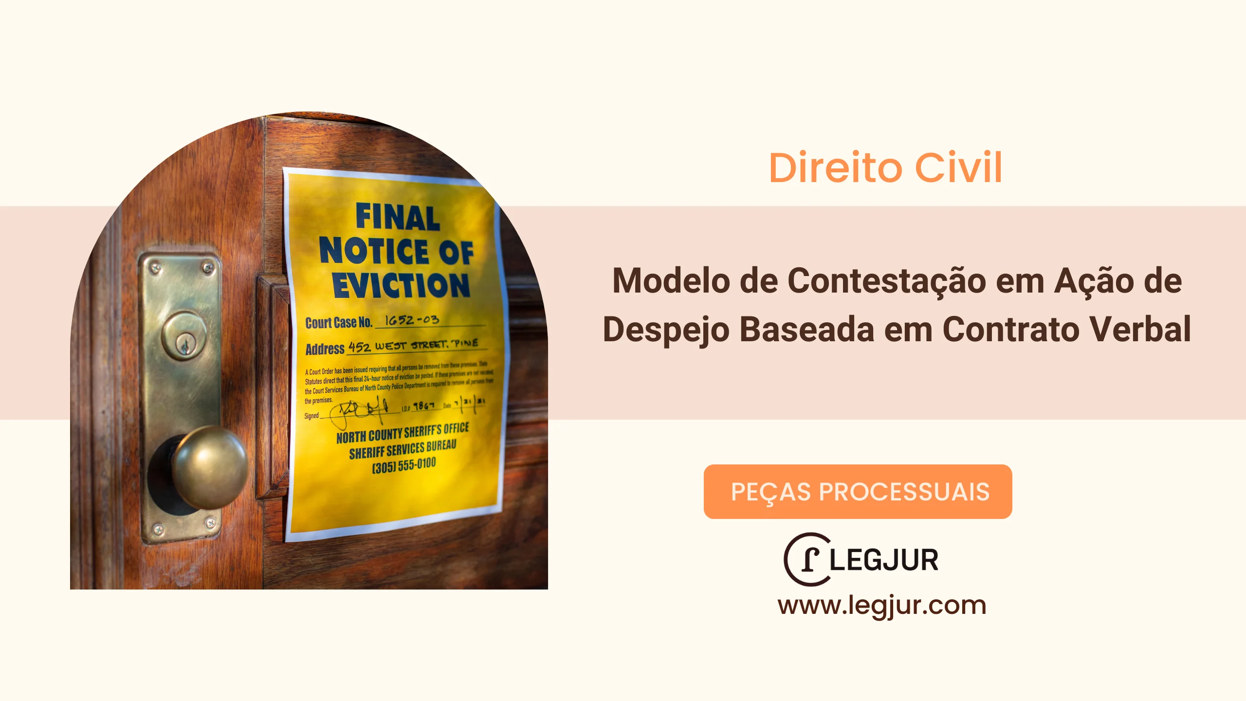 Modelo de Contestação em Ação de Despejo Baseada em Contrato Verbal