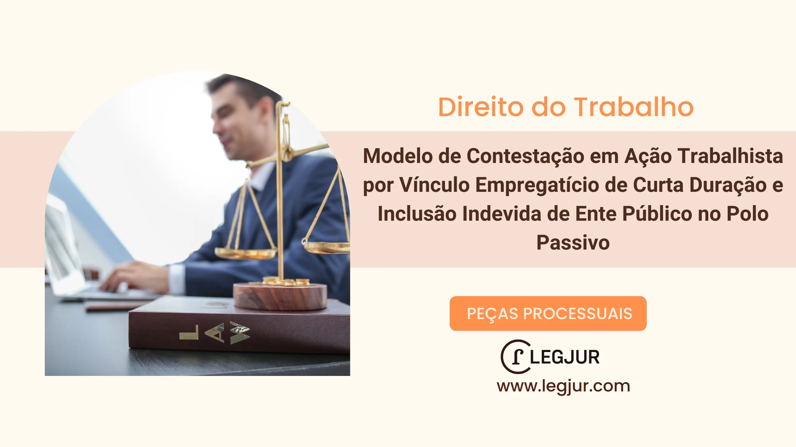 Modelo de Contestação em Ação Trabalhista por Vínculo Empregatício de Curta Duração e Inclusão Indevida de Ente Público no Polo Passivo