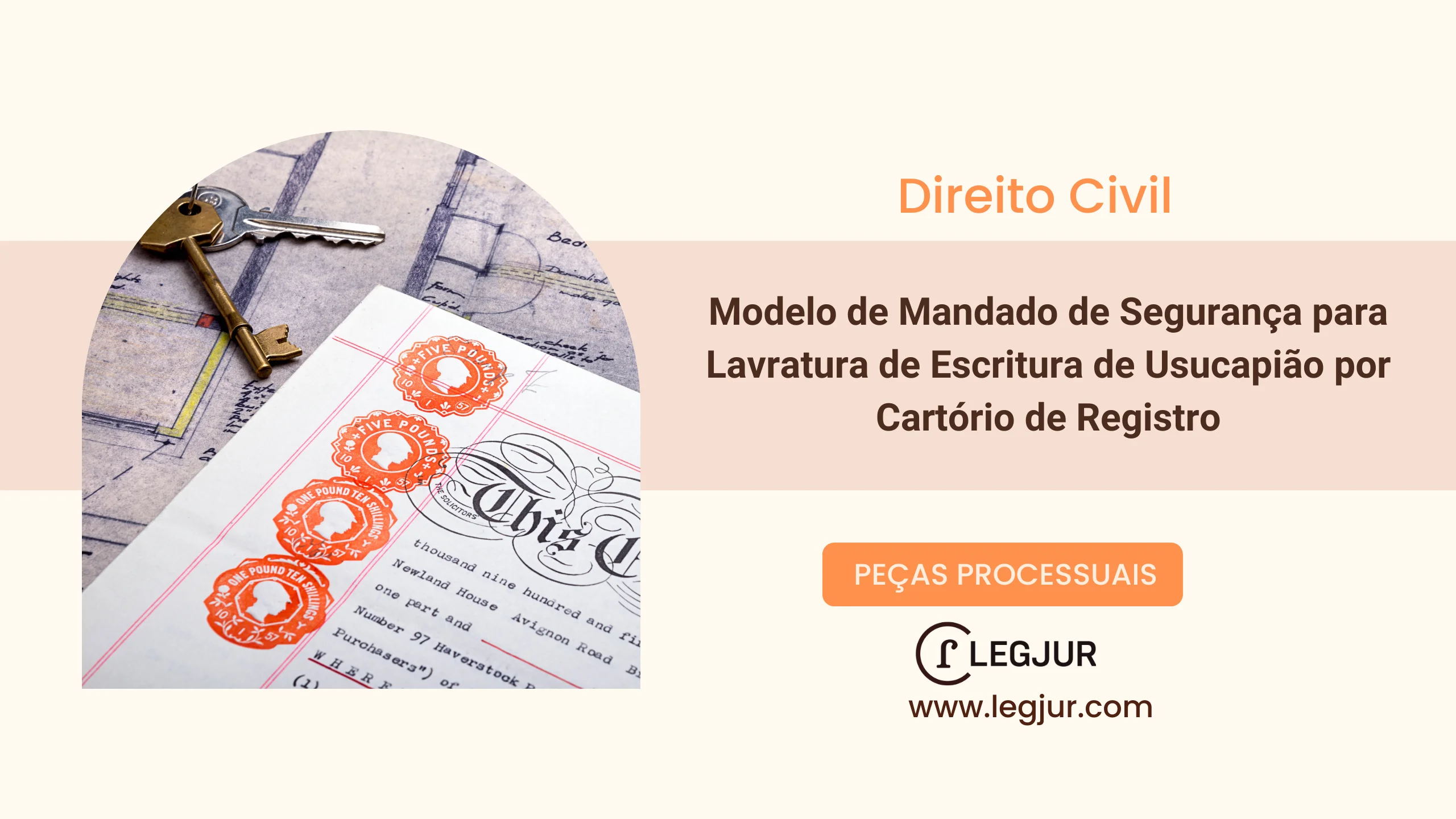 Modelo de Mandado de Segurança para Lavratura de Escritura de Usucapião por Cartório de Registro