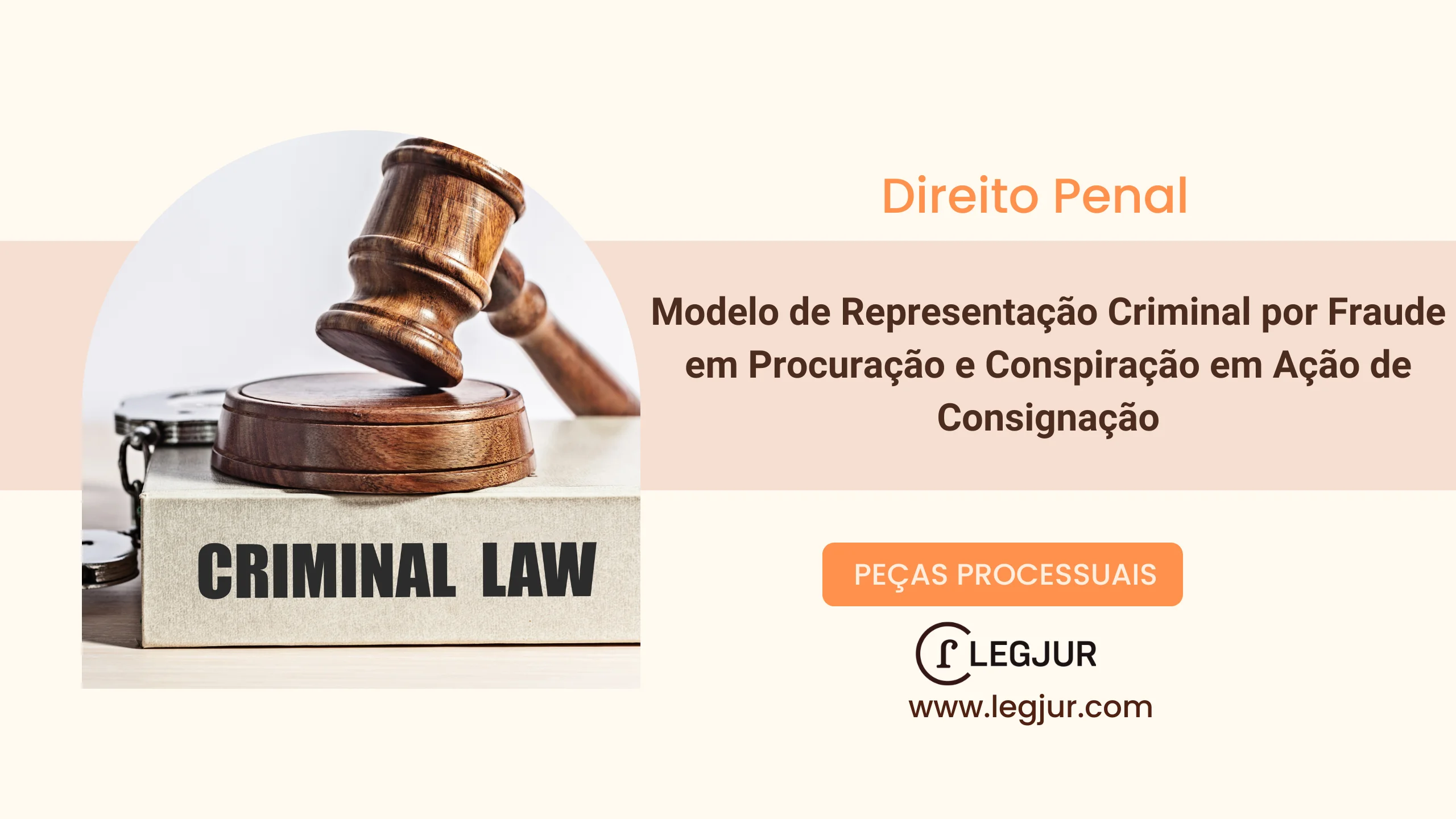 Modelo de Representação Criminal por Fraude em Procuração e Conspiração em Ação de Consignação