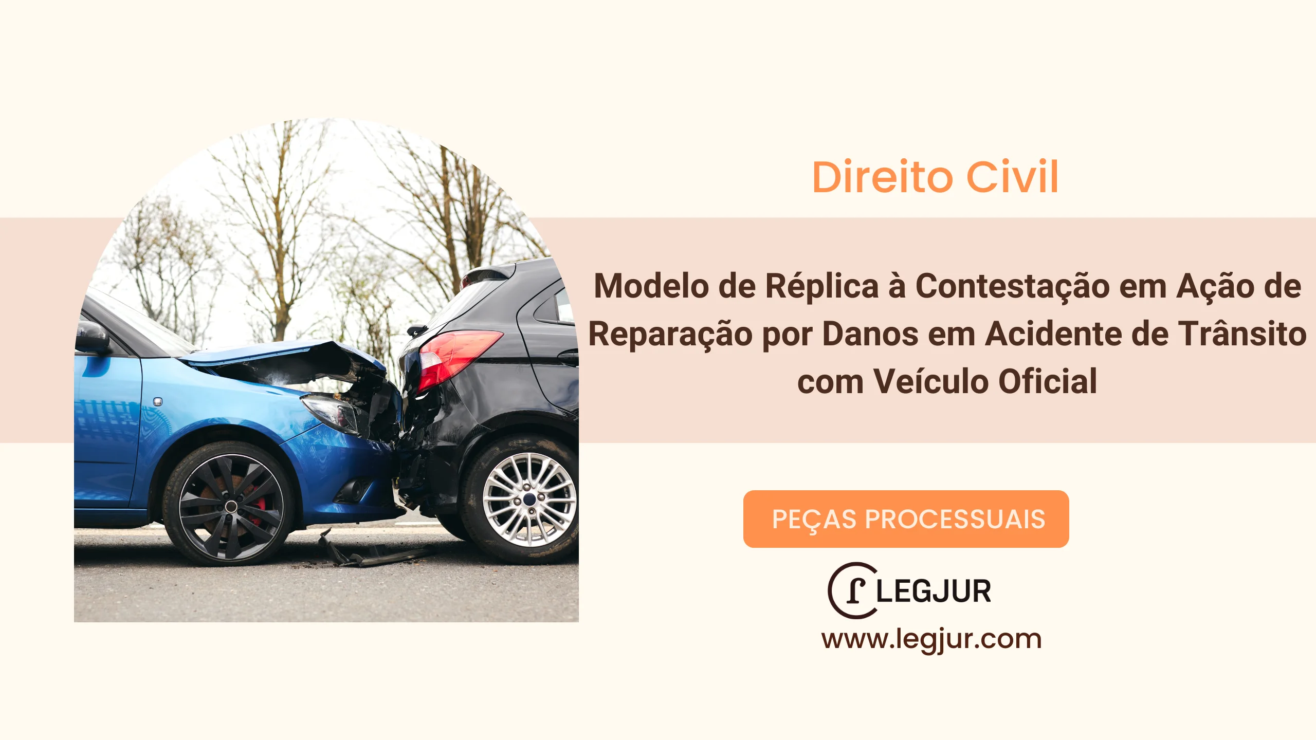 Modelo de Réplica à Contestação em Ação de Reparação por Danos em Acidente de Trânsito com Veículo Oficial