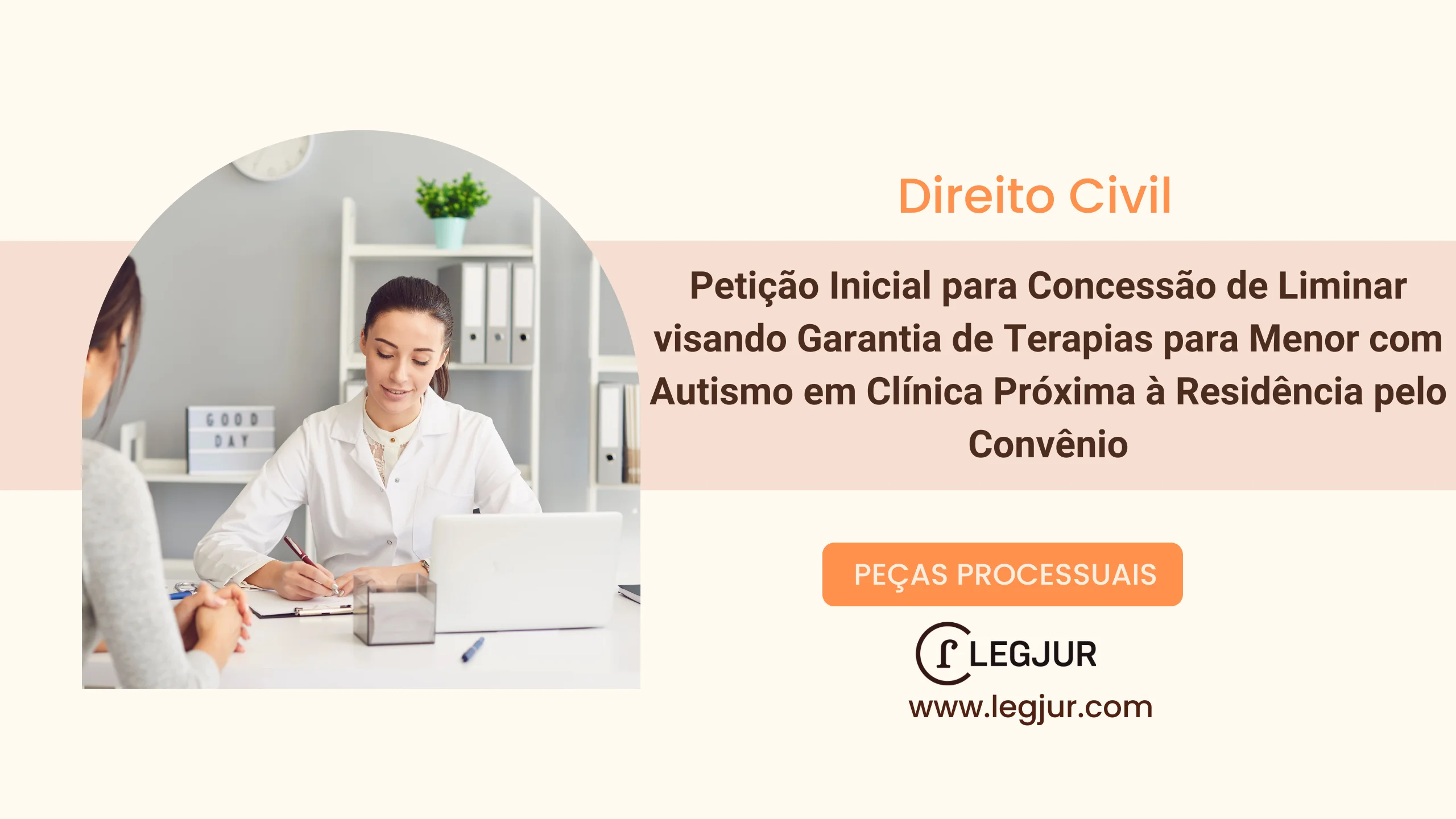 Petição Inicial para Concessão de Liminar visando Garantia de Terapias para Menor com Autismo em Clínica Próxima à Residência pelo Convênio