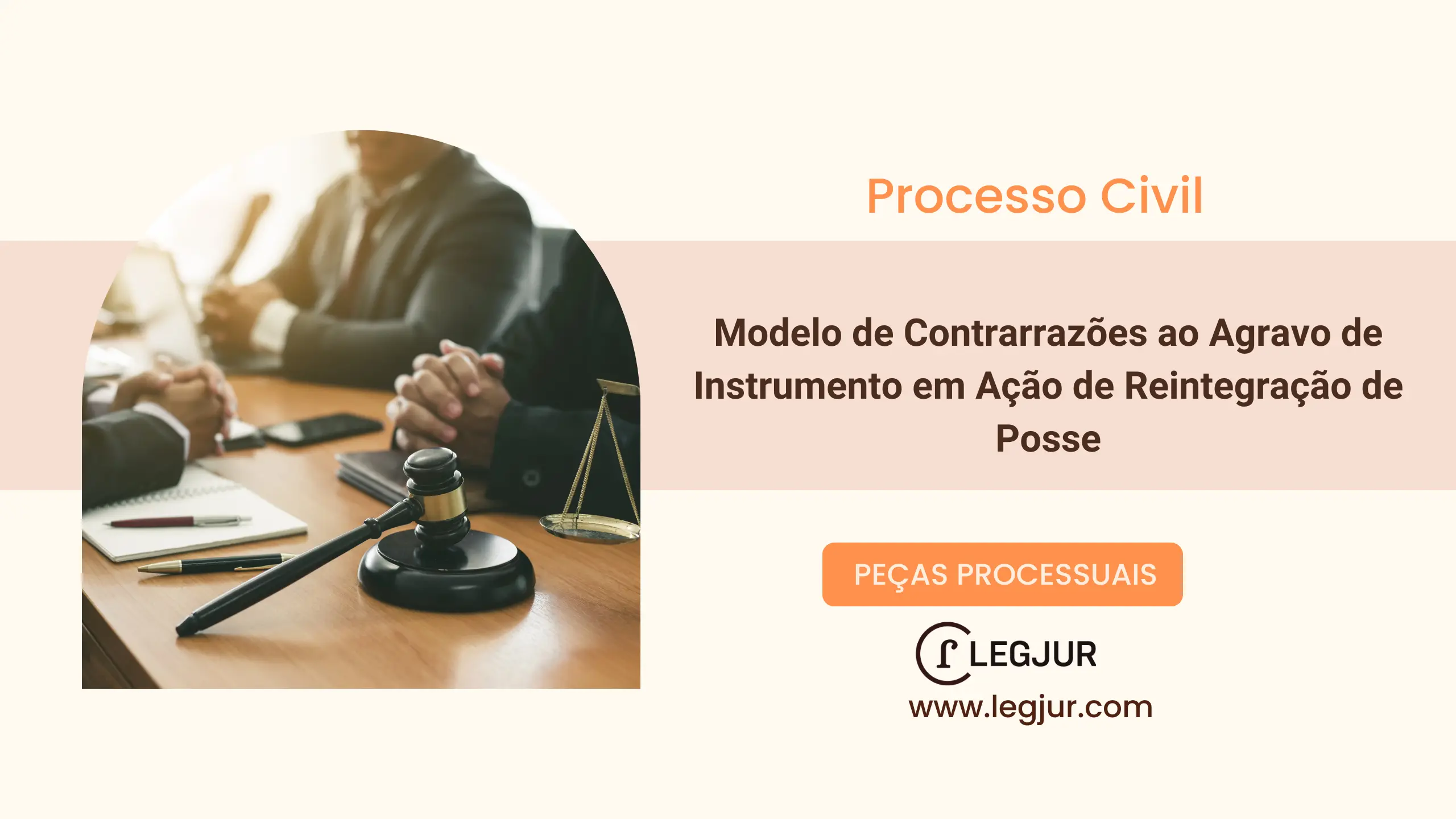 Modelo de Contrarrazões em Agravo de Instrumento: Defesa Contra Pedido de Reintegração de Posse e Análise Jurídica de Posse em Conformidade com o CPC/2015