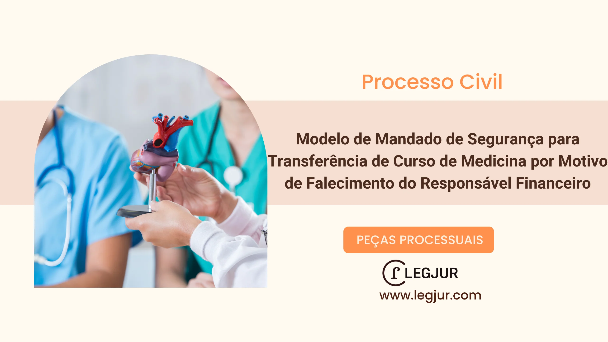 Modelo de Mandado de Segurança para Transferência de Curso de Medicina por Motivo de Falecimento do Responsável Financeiro