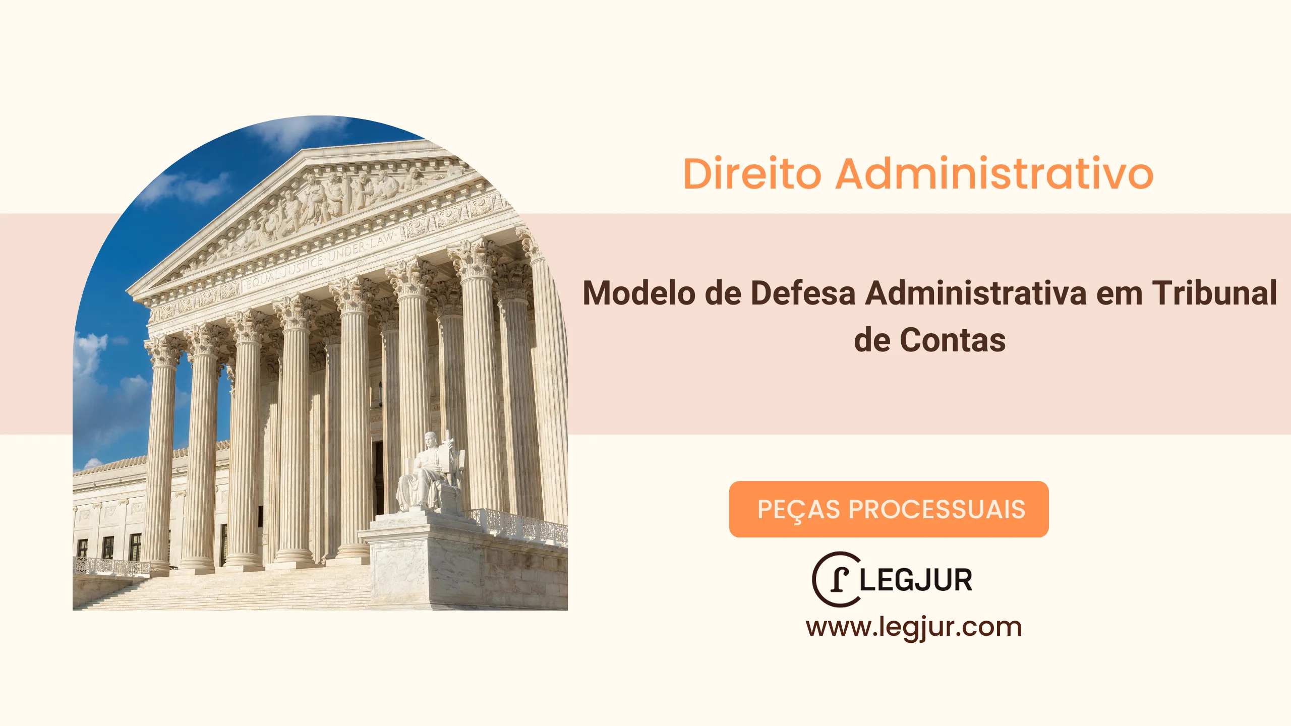 Modelo de Defesa Administrativa em Tribunal de Contas