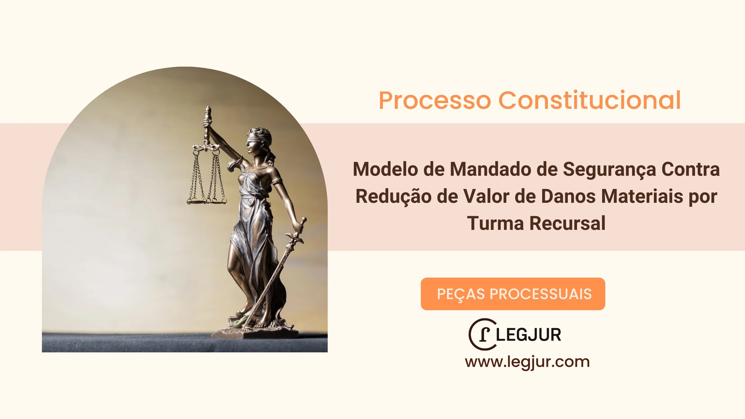 Modelo de Mandado de Segurança Contra Redução de Valor de Danos Materiais por Turma Recursal