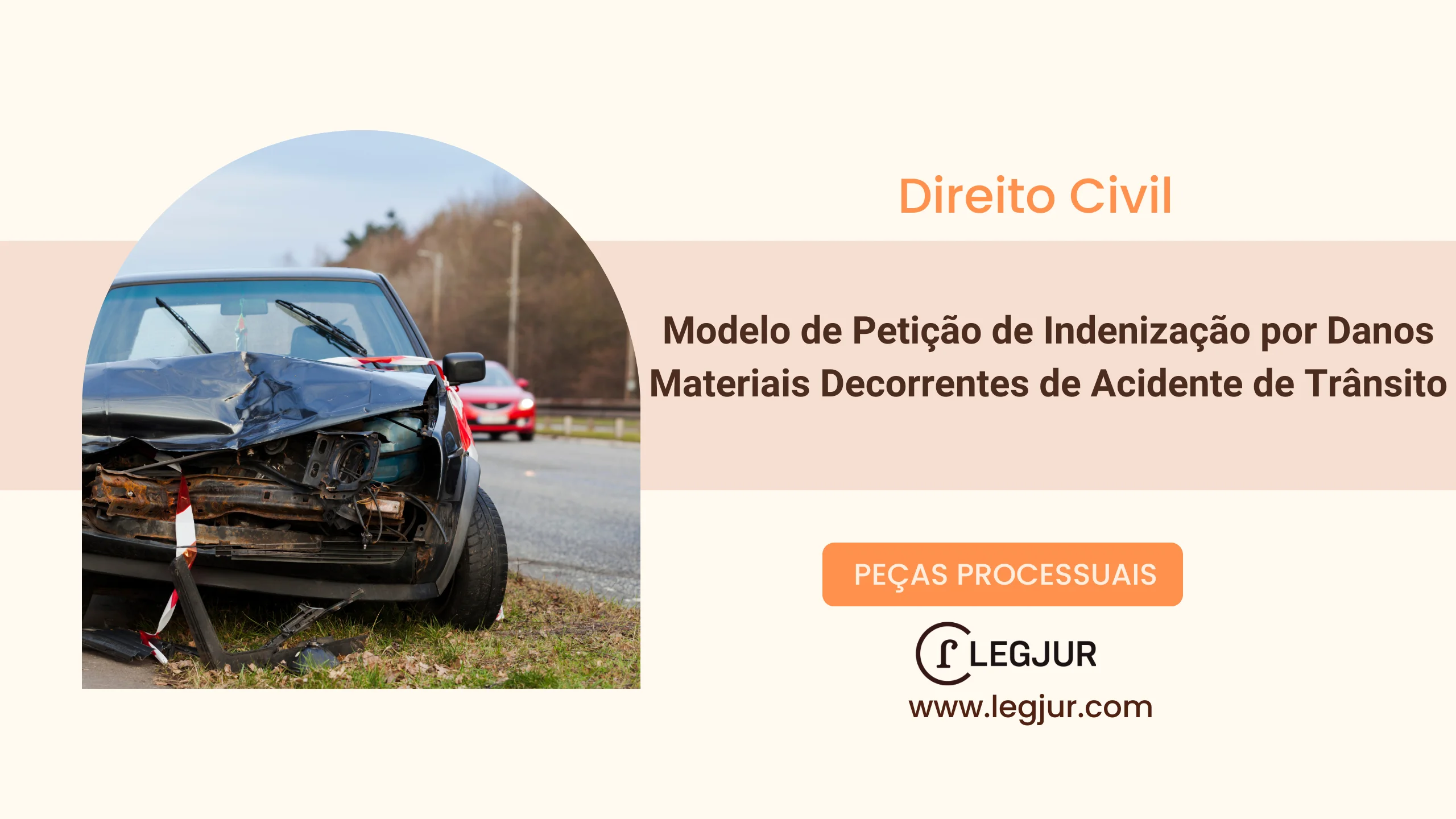 Modelo de Ação de Indenização por Danos Materiais e Morais Decorrente de Acidente de Trânsito com Alegação de Culpa por Negligência da Requerida