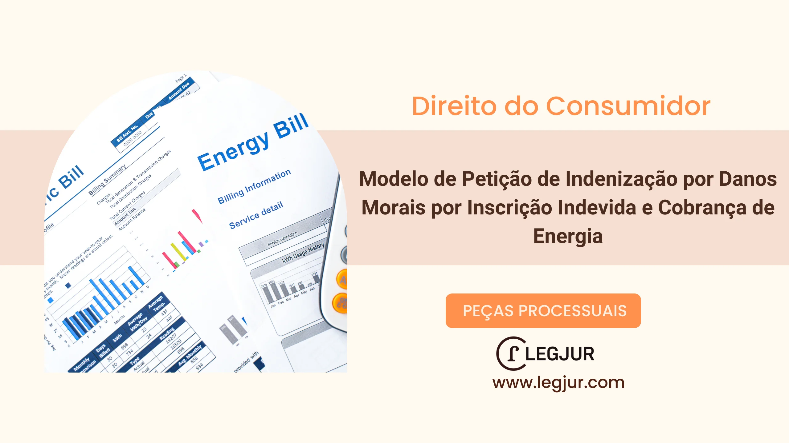 Modelo de Petição de Indenização por Danos Morais por Inscrição Indevida e Cobrança de Energia