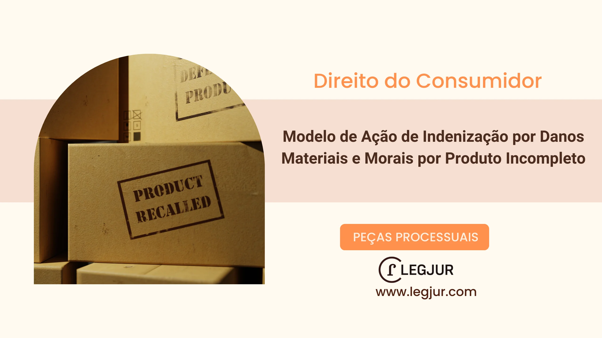 Modelo de Ação de Indenização por Danos Materiais e Morais por Produto Incompleto