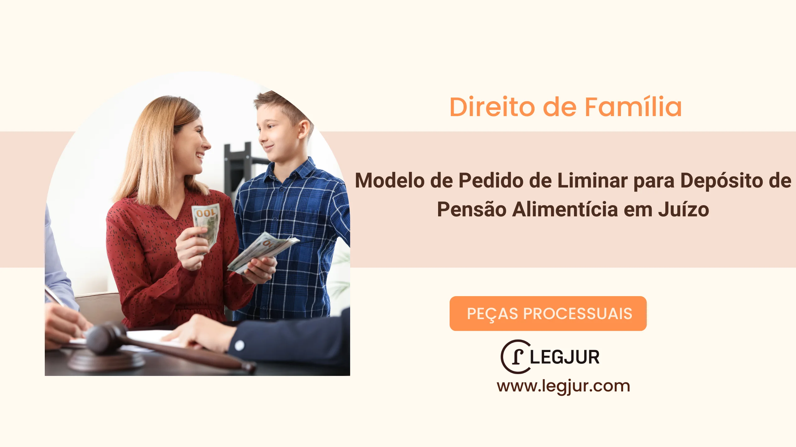 Modelo de Pedido de Liminar para Depósito de Pensão Alimentícia em Juízo