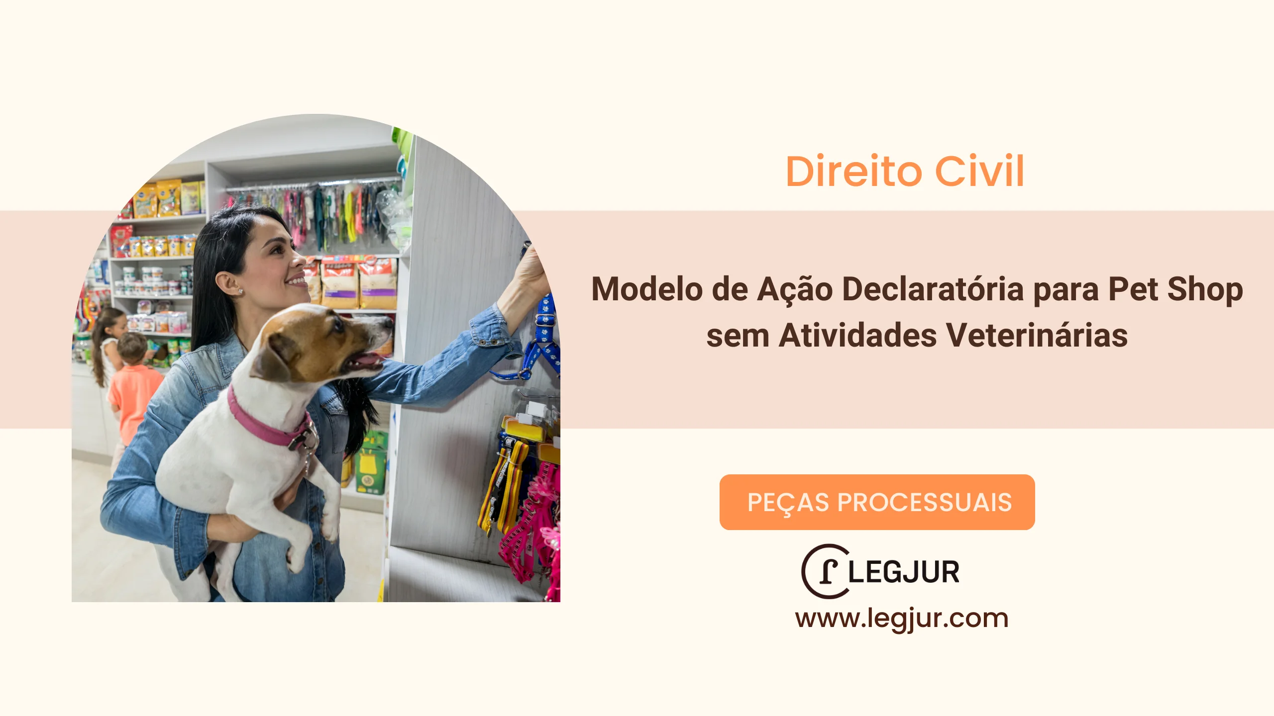 Modelo de Ação Declaratória para Pet Shop sem Atividades Veterinárias