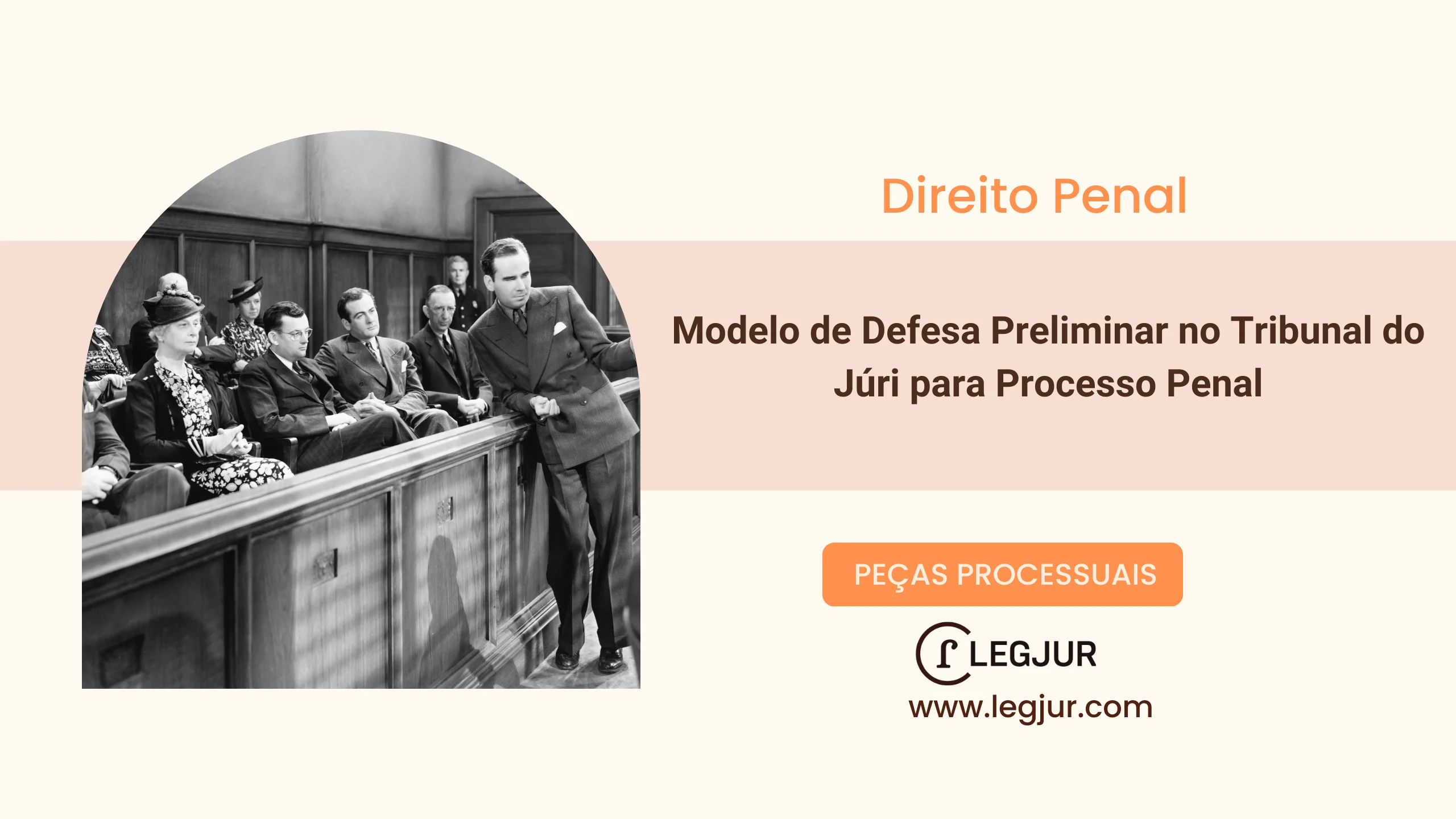 Modelo de Defesa Preliminar no Tribunal do Júri para Processo Penal