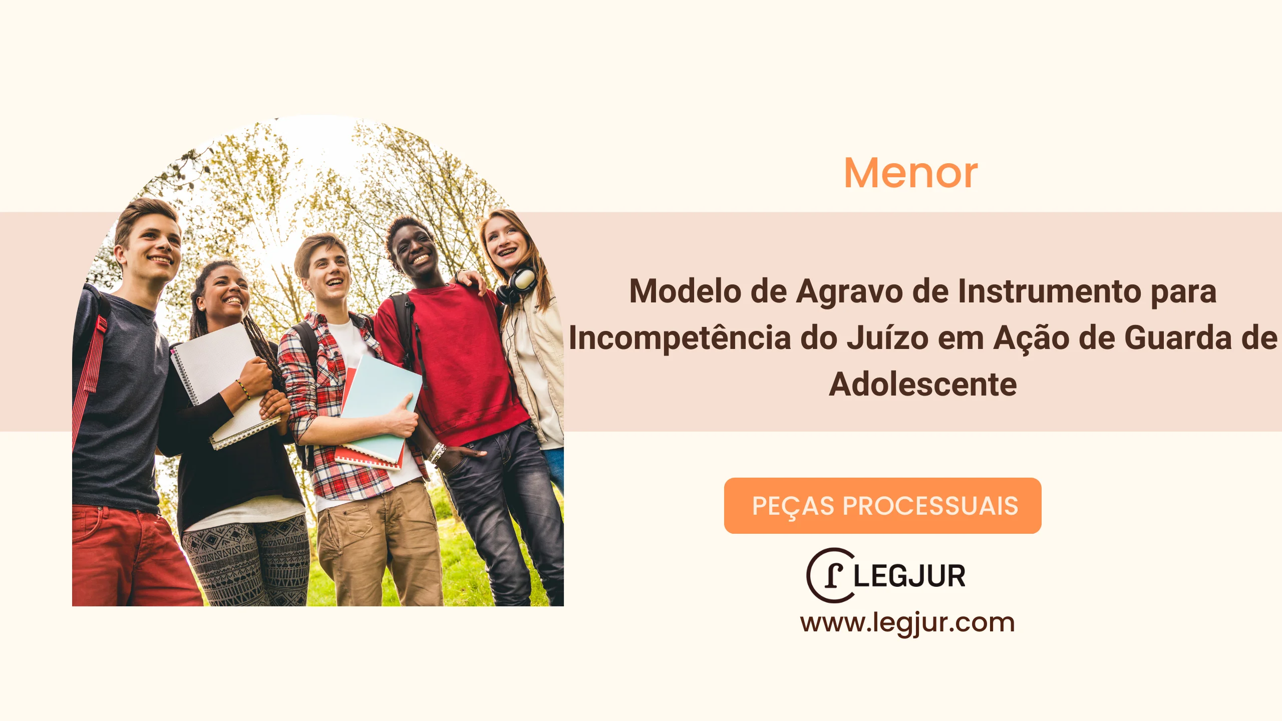 Modelo de Agravo de Instrumento para Incompetência do Juízo em Ação de Guarda de Adolescente