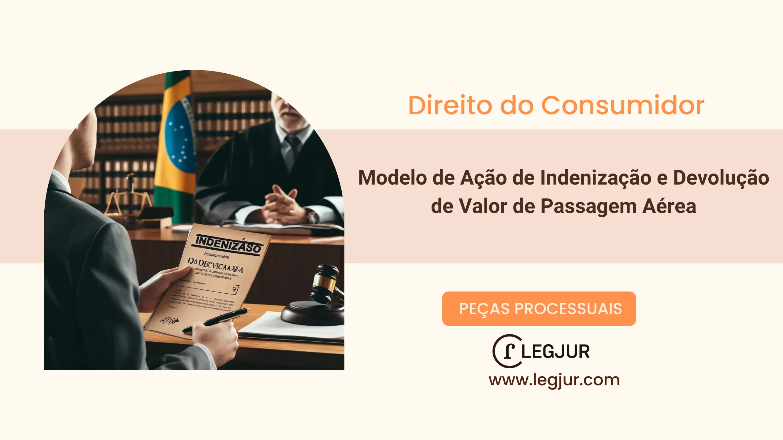 Modelo de Ação de Indenização e Devolução de Valor de Passagem Aérea