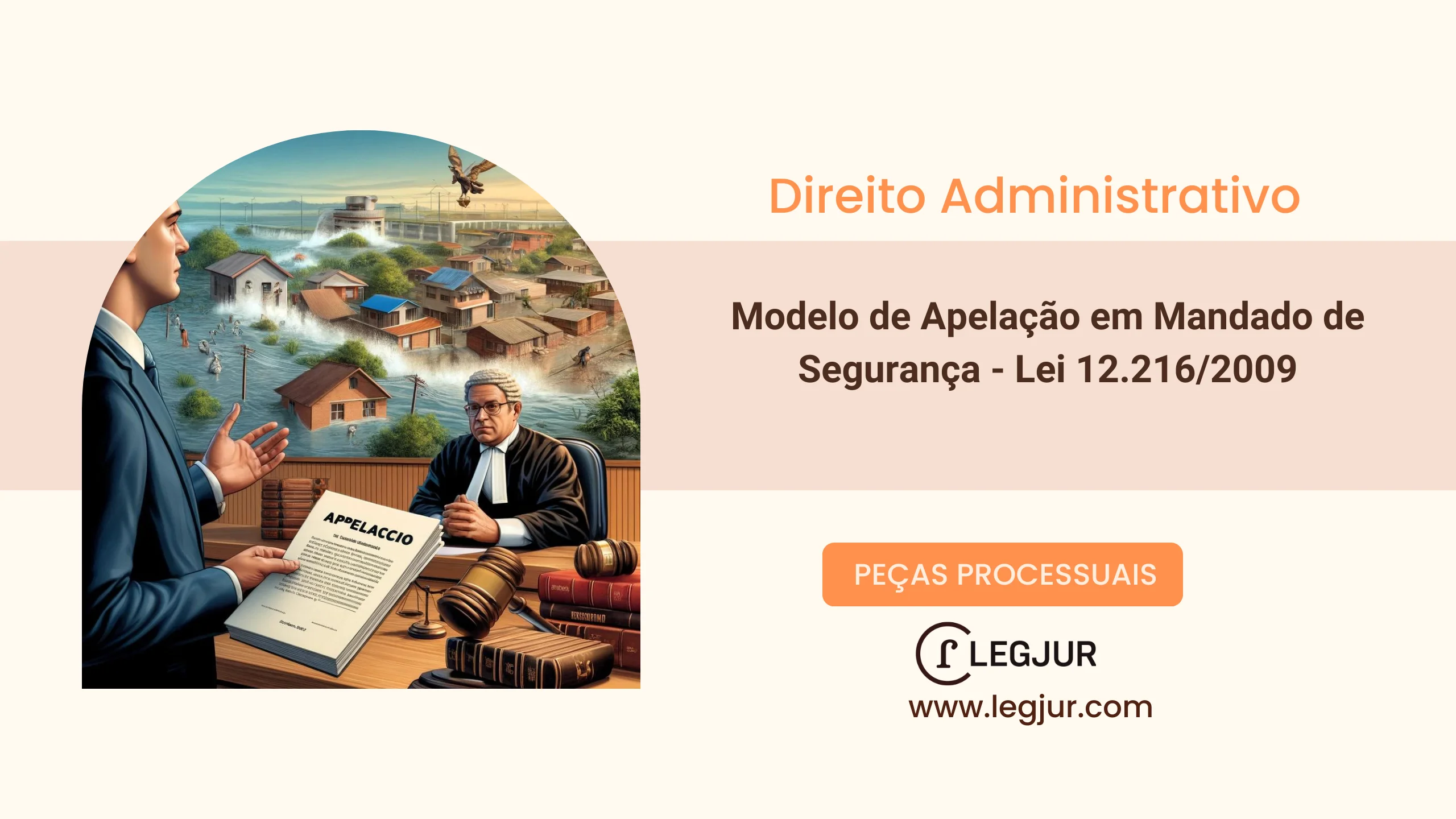 Modelo de Apelação Contra Sentença que Denegou Mandado de Segurança Relativo a Direito de Recebimento de Lote Urbano em Confins/MG