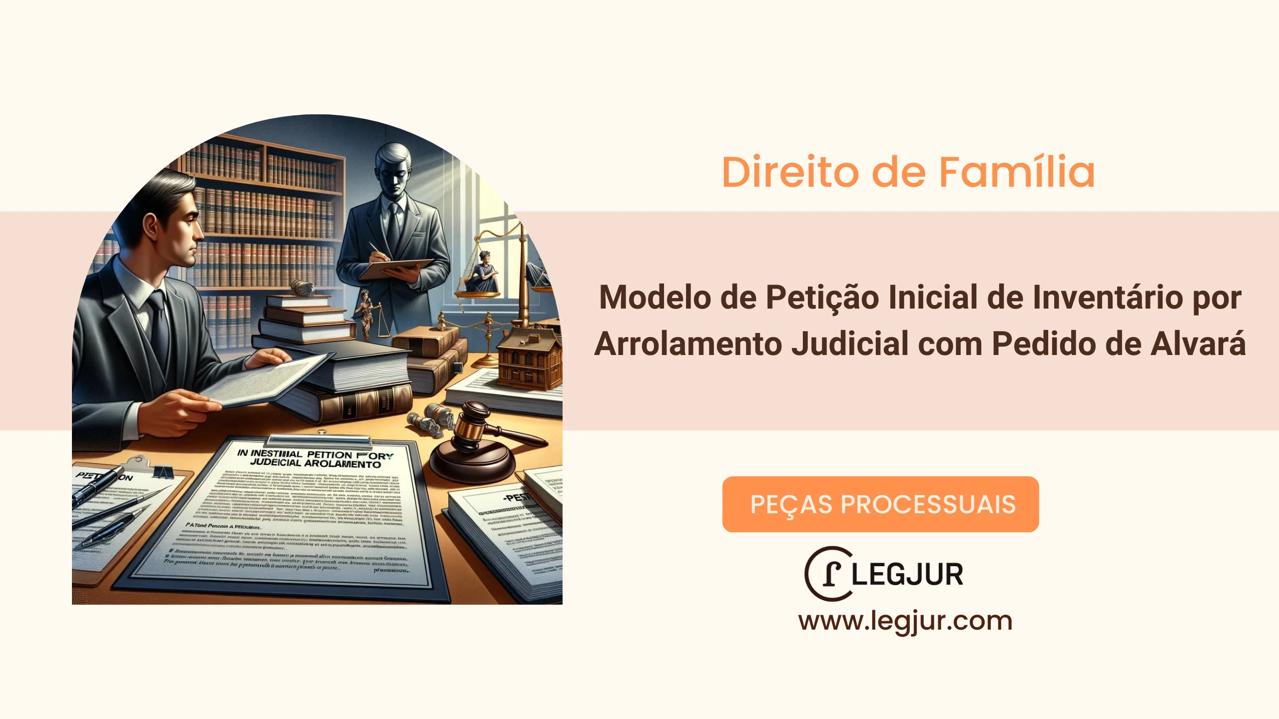 Modelo de Petição Inicial de Inventário por Arrolamento Judicial com Pedido de Alvará