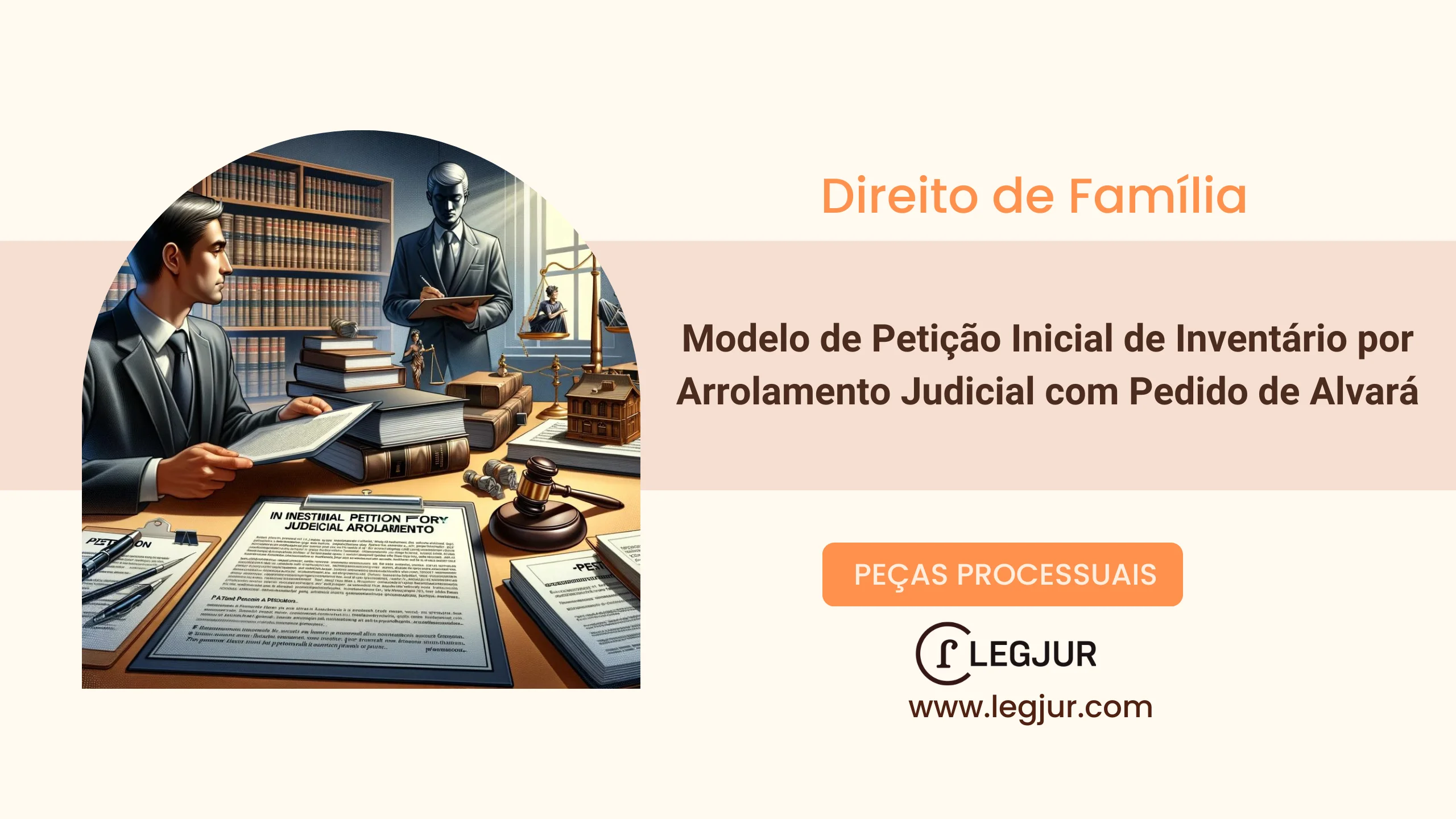 Modelo de Pedido de Inventário por Arrolamento Judicial e Extrajudicial com Fundamentação no CPC/2015 e Resolução CNJ nº 35/2007